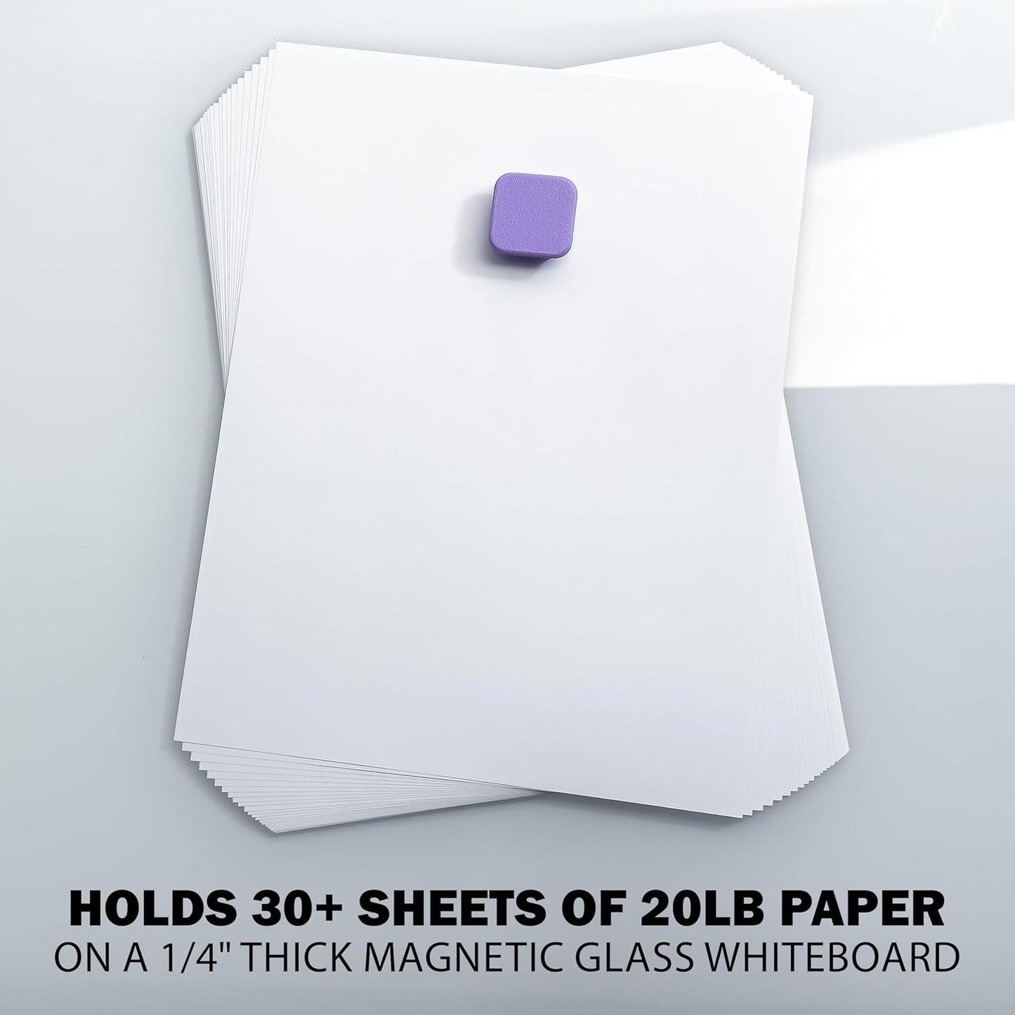 Glassboard Studio MiniBar Magnet - Strong Neodymium Rare Earth Magnets for Fridge, Whiteboard, Locker & Magnetic Glassboards - Ideal for Crafting & Office Use - Strong Fridge Magnets (Cherry Red, 4)