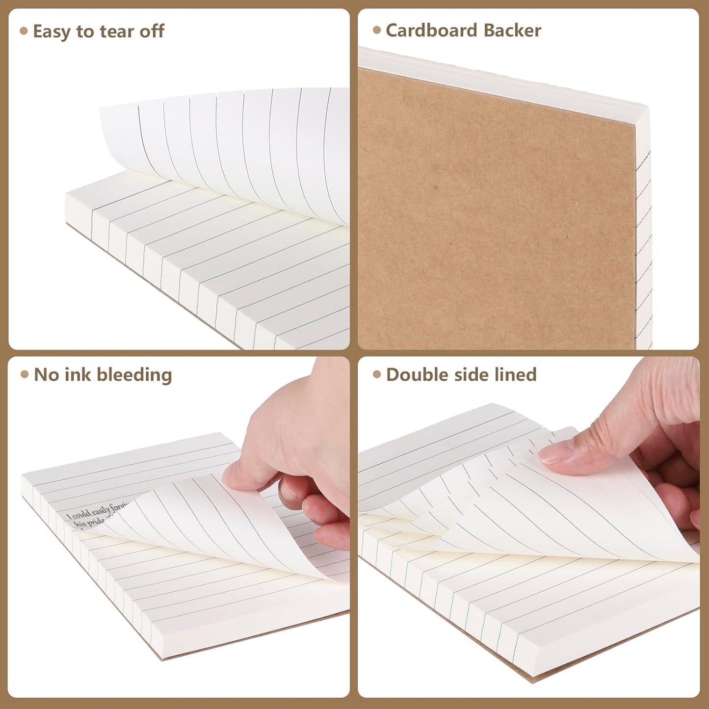 20 Pack Lined Memo Pads 4”x6” Note Pads - 100 Sheets Each Lined Paper Notepad- Small Memo Scratch Pad Writing Pads(Double Sided Printed)