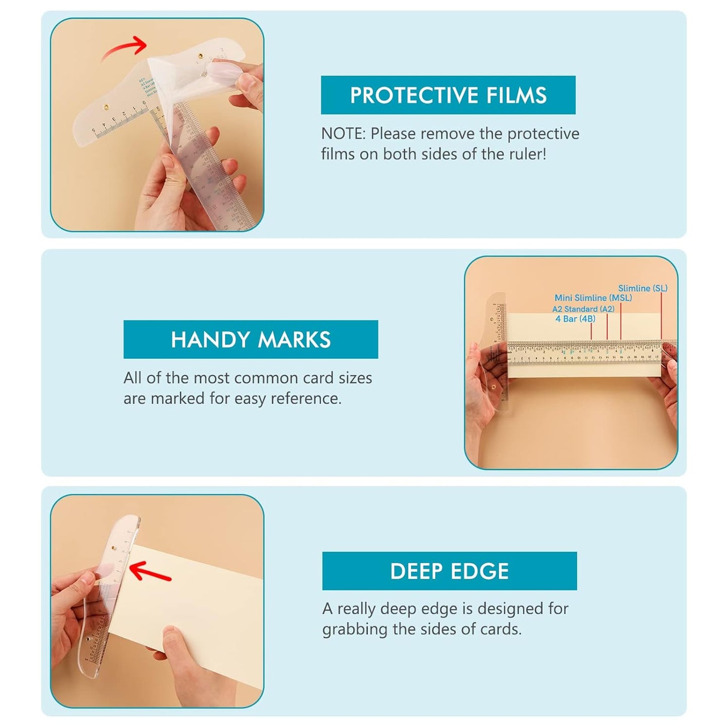 12" Clear Acrylic T-Square Ruler for Easy Reference While Crafting T-Square Ruler Hand Tool in Both Inches Metric Measurements Transparent Graduated T-Ruler Inch Metric T-Square Measuring Scale Ruler