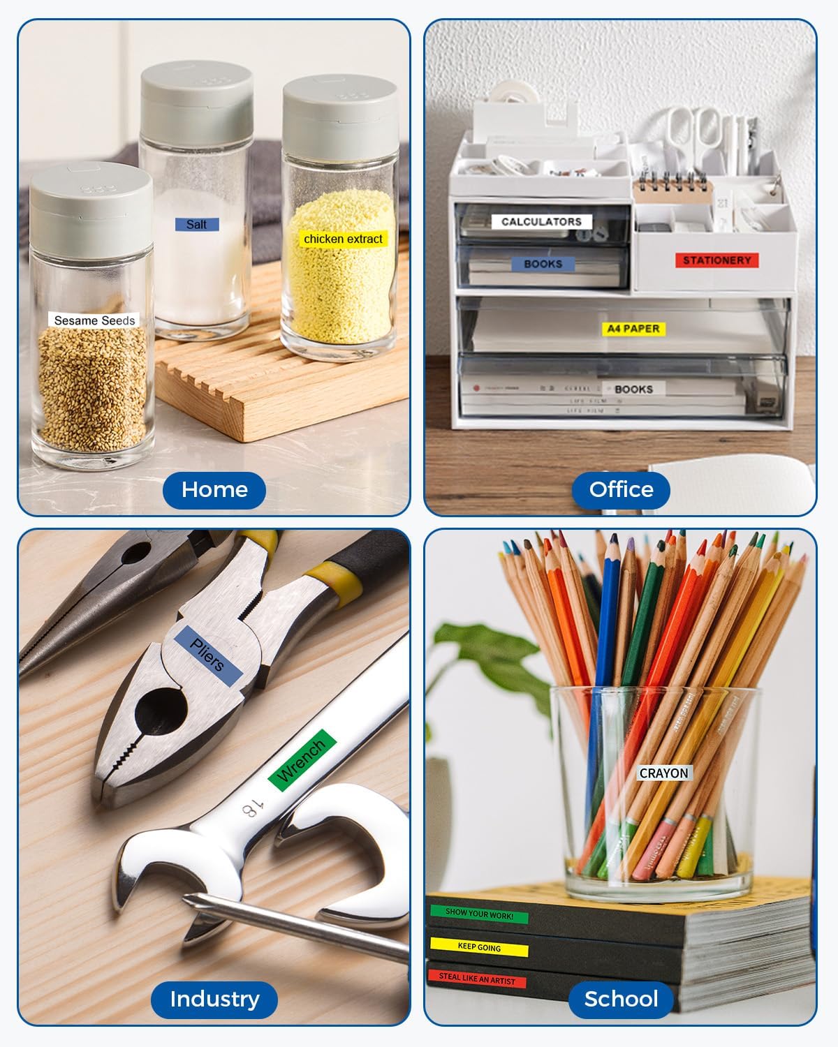 6-Pack TZe TZ Tape 24mm 0.94 Laminated Colored Compatible for Brother P Touch Label Maker Tape 1 Inch Refills for PT-D600 P700 P710BT PT-D610BT PT-P910BT PT-P750W PT-D600VP PT-P900W