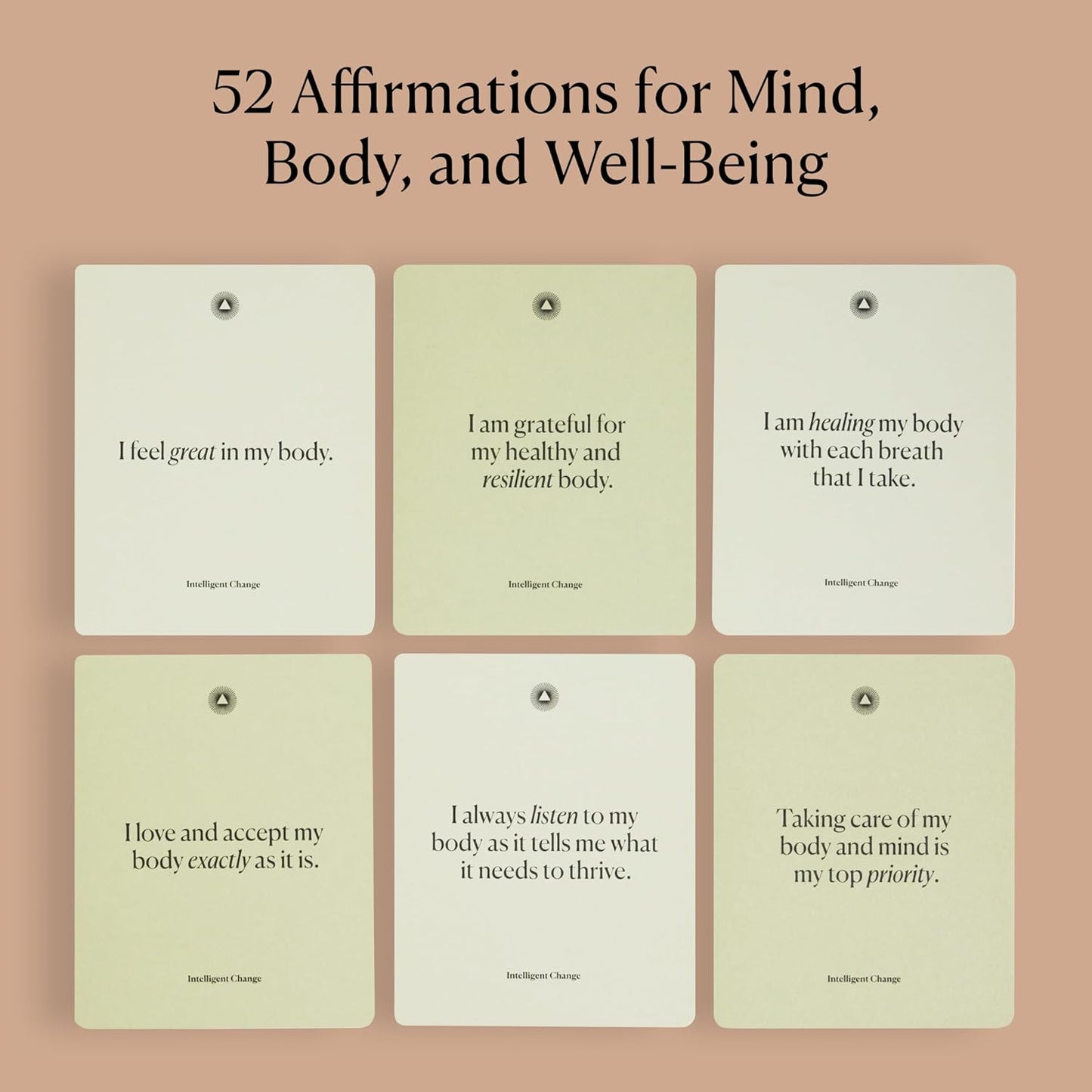 Intelligent Change Mindful Affirmation Cards for Health and Wellbeing