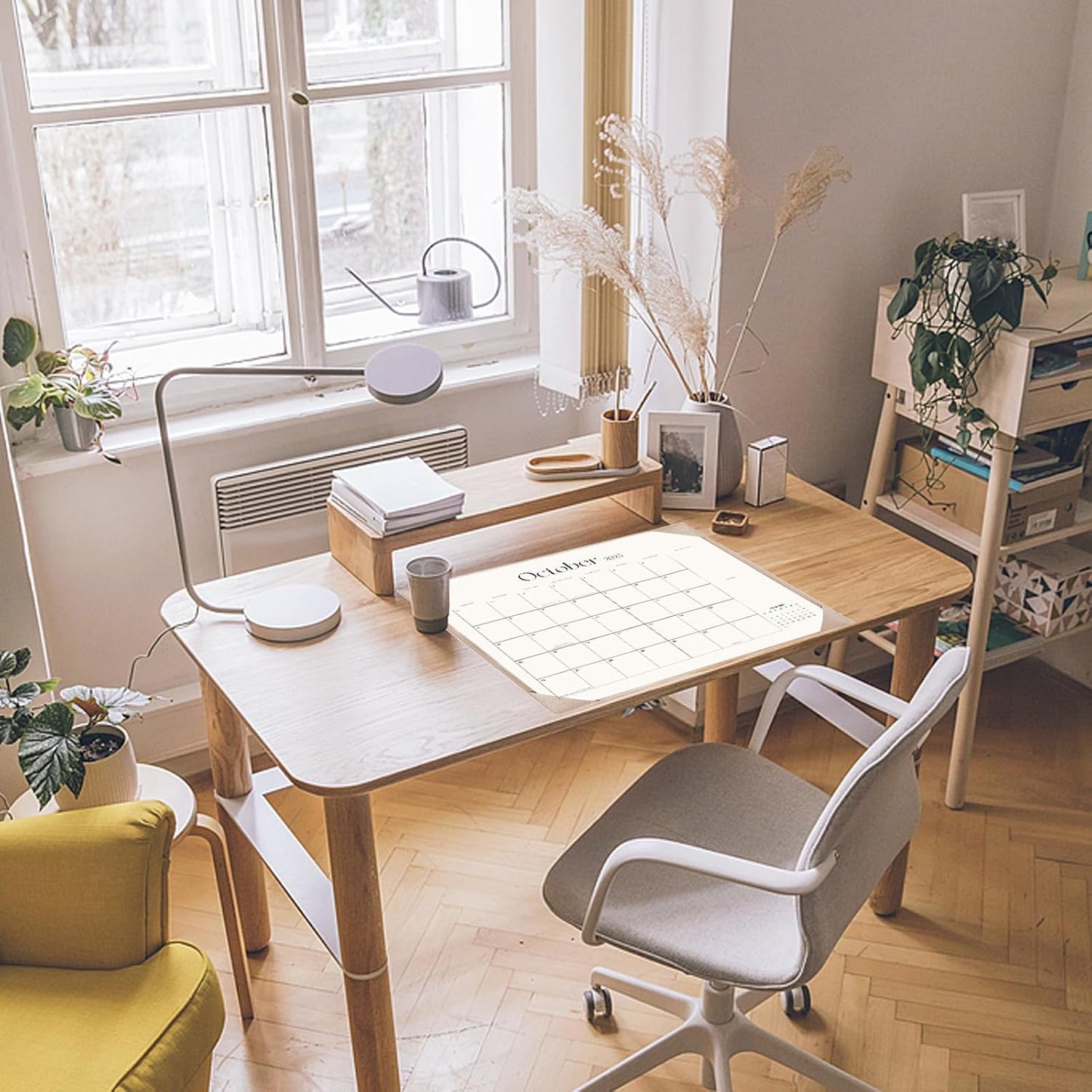 Desk Calendar 2025-2026 with Desk Mat – 22" x 17" Large Desk Pad Calendar Runs From July 2025 to December 2026, Monthly Calendar for Home, Office