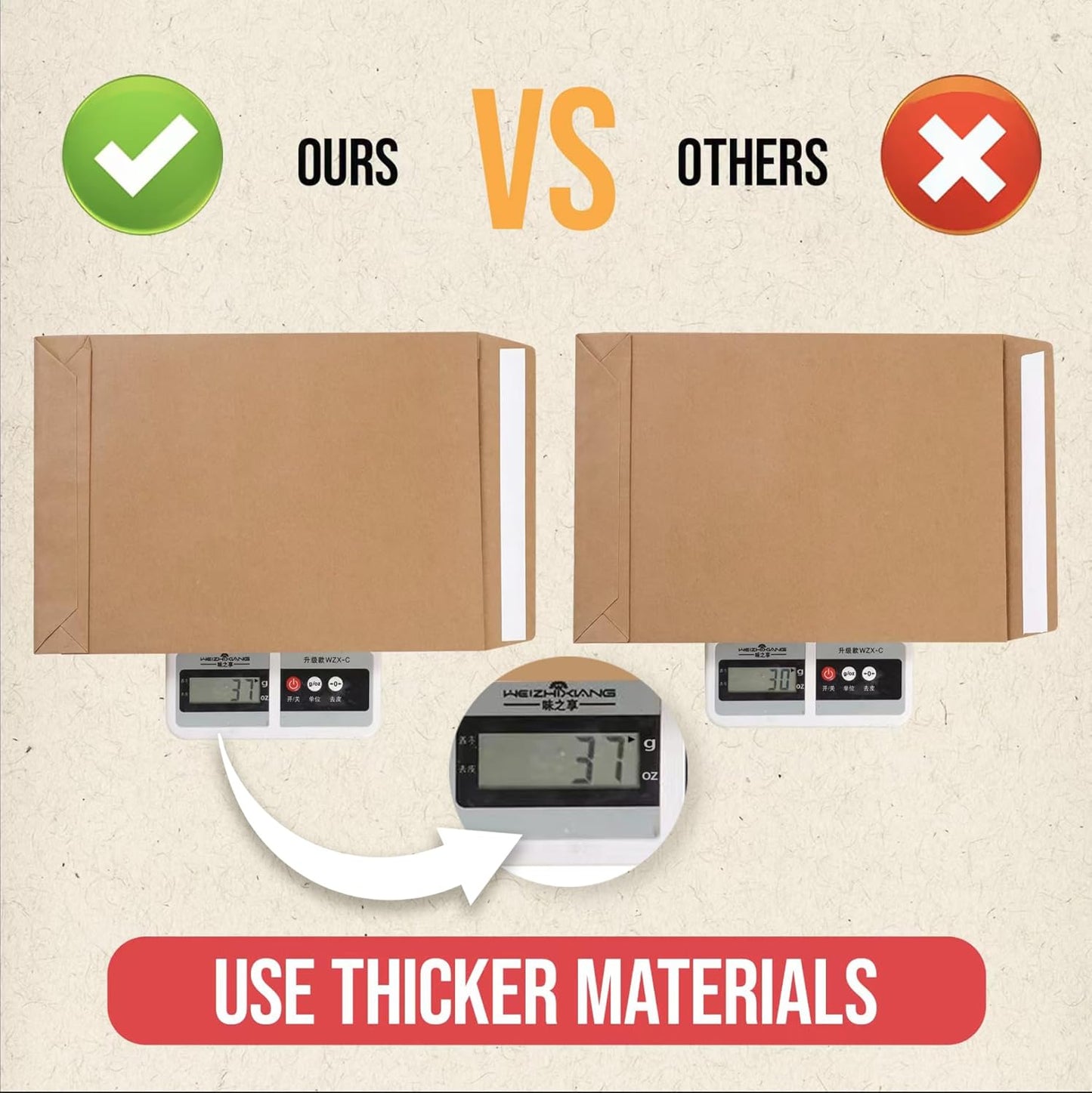 9.4" x 13.2" Expandable Envelopes Large Kraft Envelopes Anti Tear Catalog Envelopes Peel and Seal for Home Office Business Storage and Organizing, Photos, Documents (25 PCS)