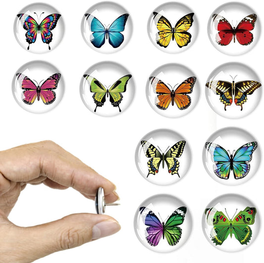 24Pcs Butterfly Push pins，Decorative Push Pins,Cute Push Pins,Thumb Tacks for Bulletin Board Office Organization or Home(24-Butterfly)