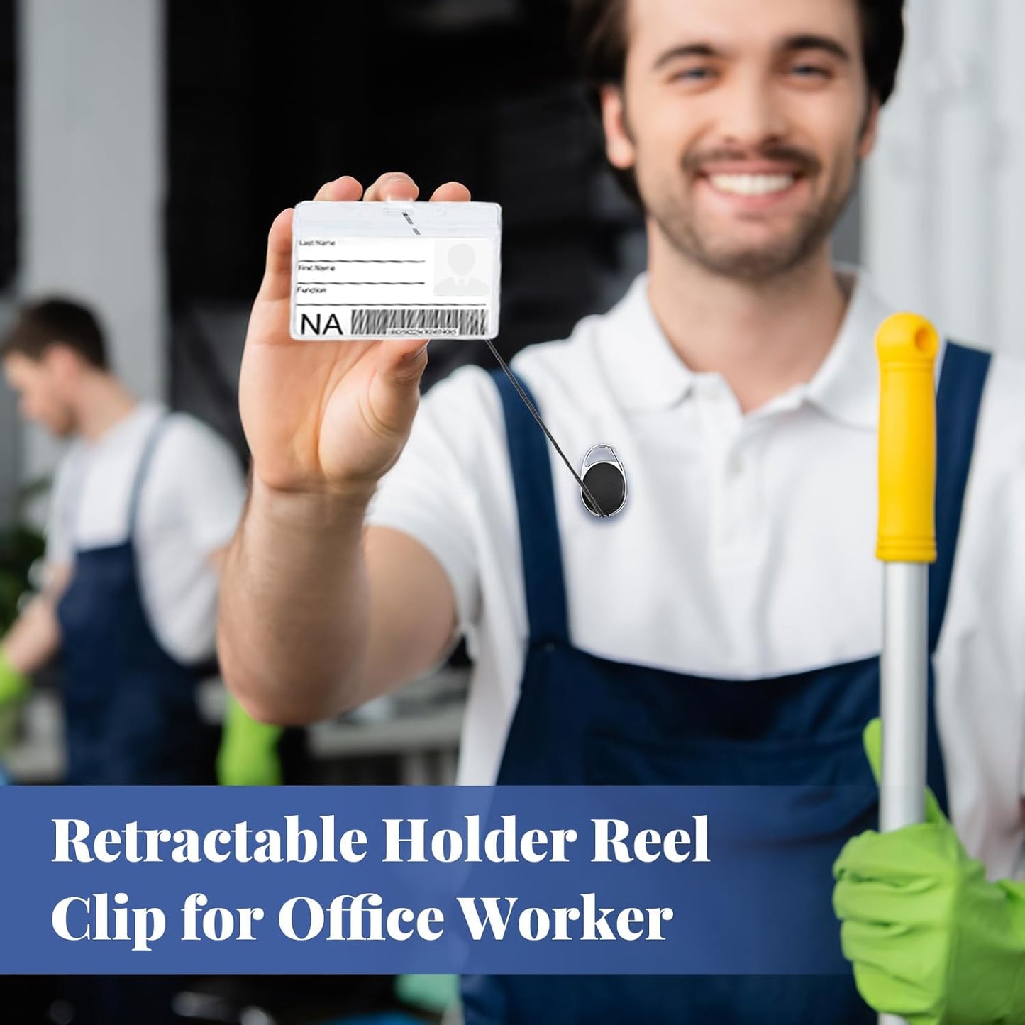 Honoson 40 Pcs Heavy Duty Retractable Badge Reels Batch ID Badge Holder Retractable Clip Bulk Key Holder with Ring for Office Worker Employee, Doctor Nurse Gifts (Bright Color)