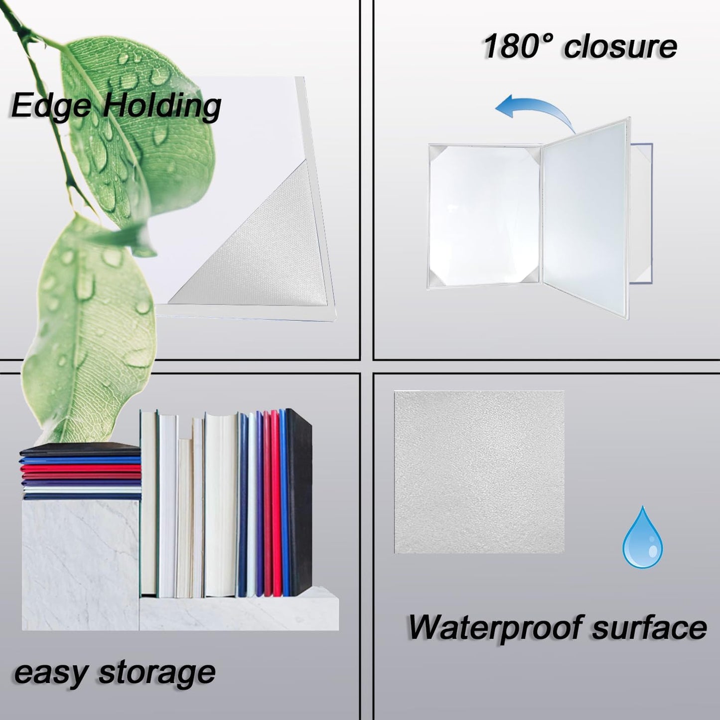 Certificate Holders 8.5"x11" Graduation Diploma Cover Document Leather Folders,White-5 Pack