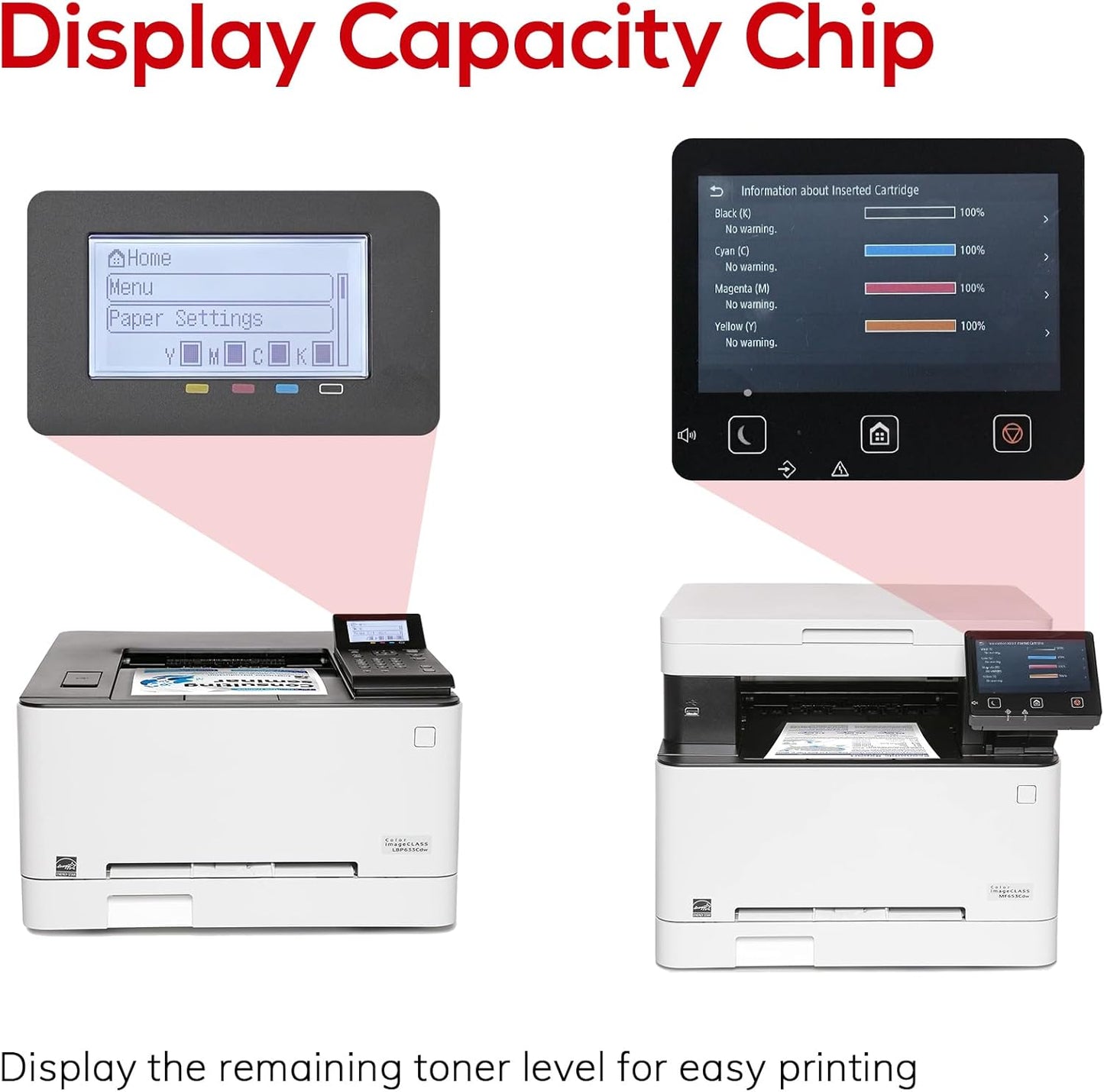 Compatible Canon 067H 067 Toner Cartridge Set Replacement for Canon 067H Compatible for Color ImageClass MF656Cdw LBP632Cdw MF654Cdw MF653Cdw LBP633Cdw MF650C LBP630C Printer (4 Pack)