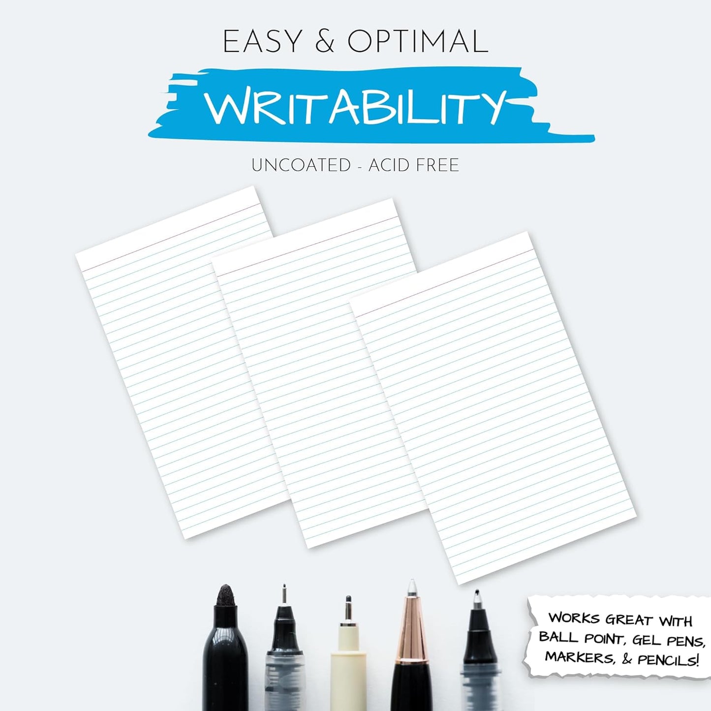 Home Advantage Vertically Ruled White Index Cards, Note Cards (5-x-8-inch)