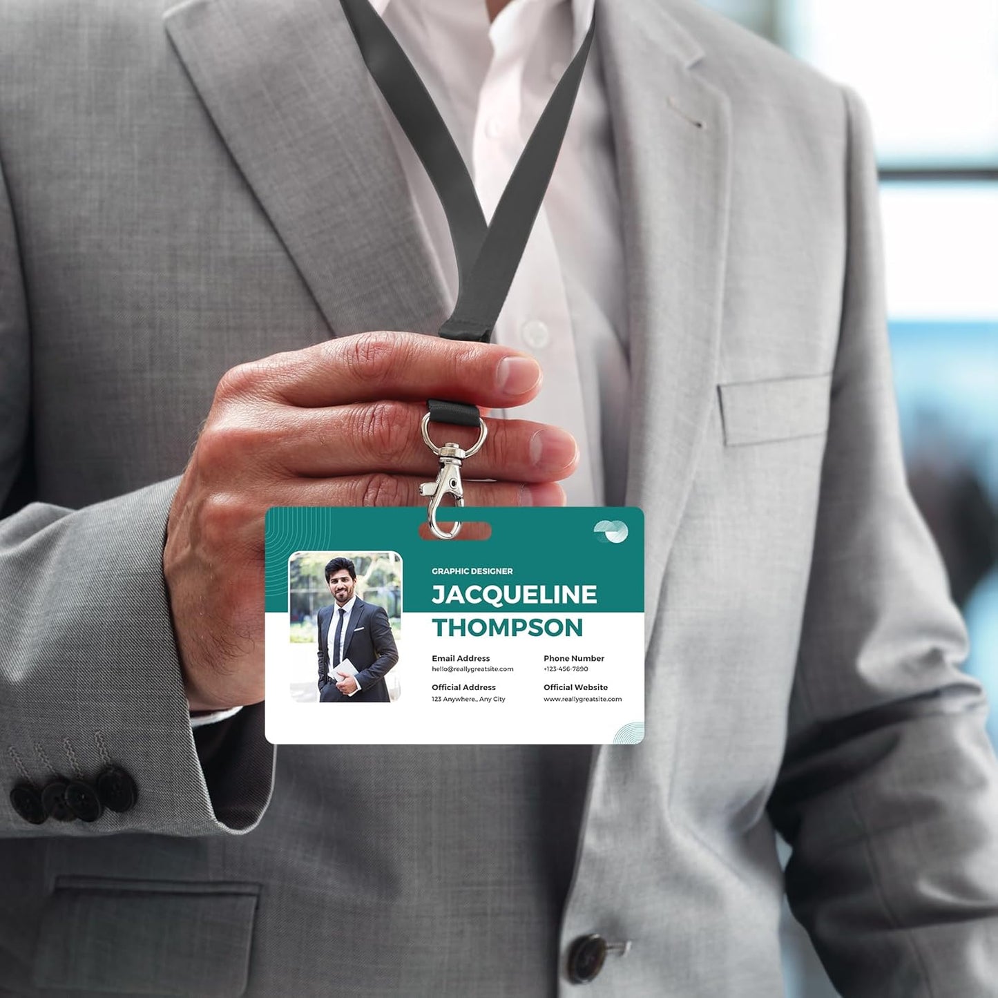 Custom Id Badge Custom Id Card Identification Badges Customizable Personalized Name Badge Customize Name Tag Photo Logo Employee Work Office Volunteer Customized Personal (Add Your Design-Vertical)