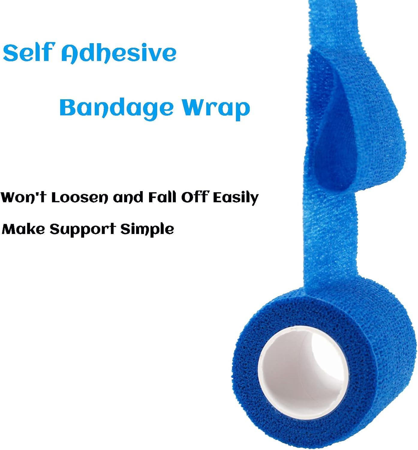 36 Rolls Elastic Self Adhesive Bandage Wrap 2 Inch, Breathable Non Woven Cohesive Bandage, Vet Wrap for Dogs, Ankle Sprains Swelling Medical First Aid Tape, Sports Athletic Tape Color