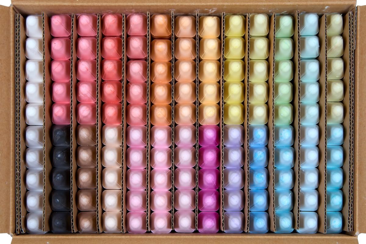 Crayola Washable Outdoor Sidewalk Chalk Collection (130ct), Bulk Anti-Roll Chalk Sticks for Kids, Classroom Recess Toys, Outdoor Toys & Activities for Kids