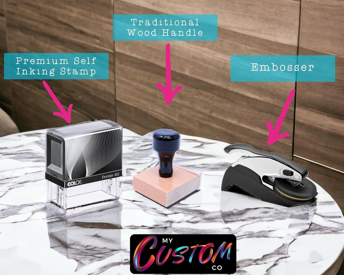 Custom Self-Inking Address Stamp with Name, Personalized Couples Address Stamps, Custom Rubber Address Stamp, Modern Address Stamp Wooden Handle Rubber Stamp (Rubber Stamp)