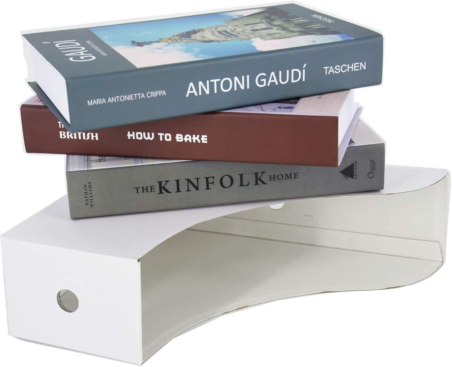 HUAPRINT White Magazine Holder(6 Pack) Cardboard Magazine File Holder-Folder Holder,Magazine Organizer,Document Organizer,Magazine Storage Box,With Labels