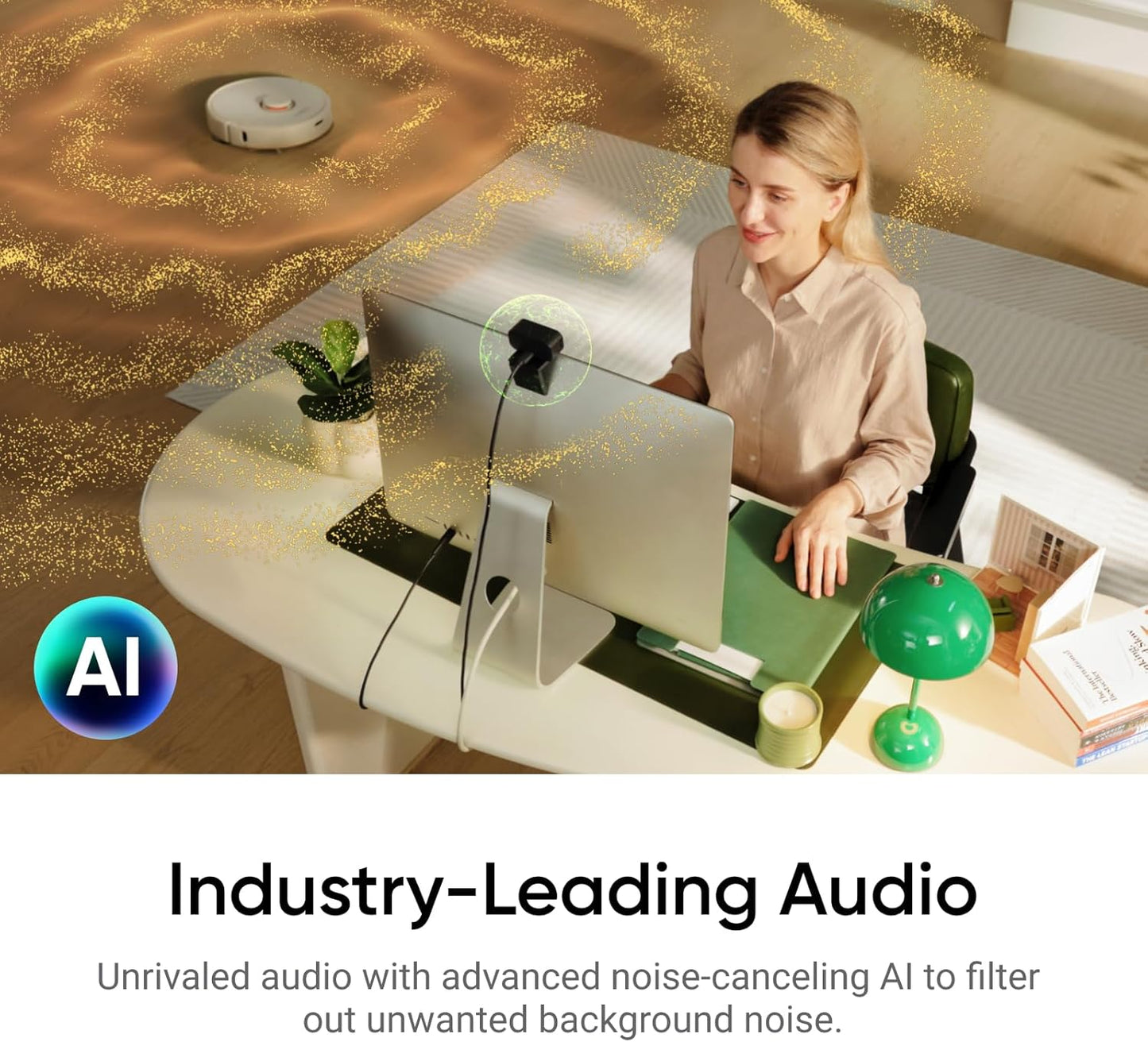 Insta360 Link 2C - 4K Webcam for PC/Mac, 1/2" Sensor, Auto Framing, HDR, AI Noise-Canceling Mic, Gesture Control for Streaming, Video Calls, Gaming, Works with Zoom, Teams, Twitch & More