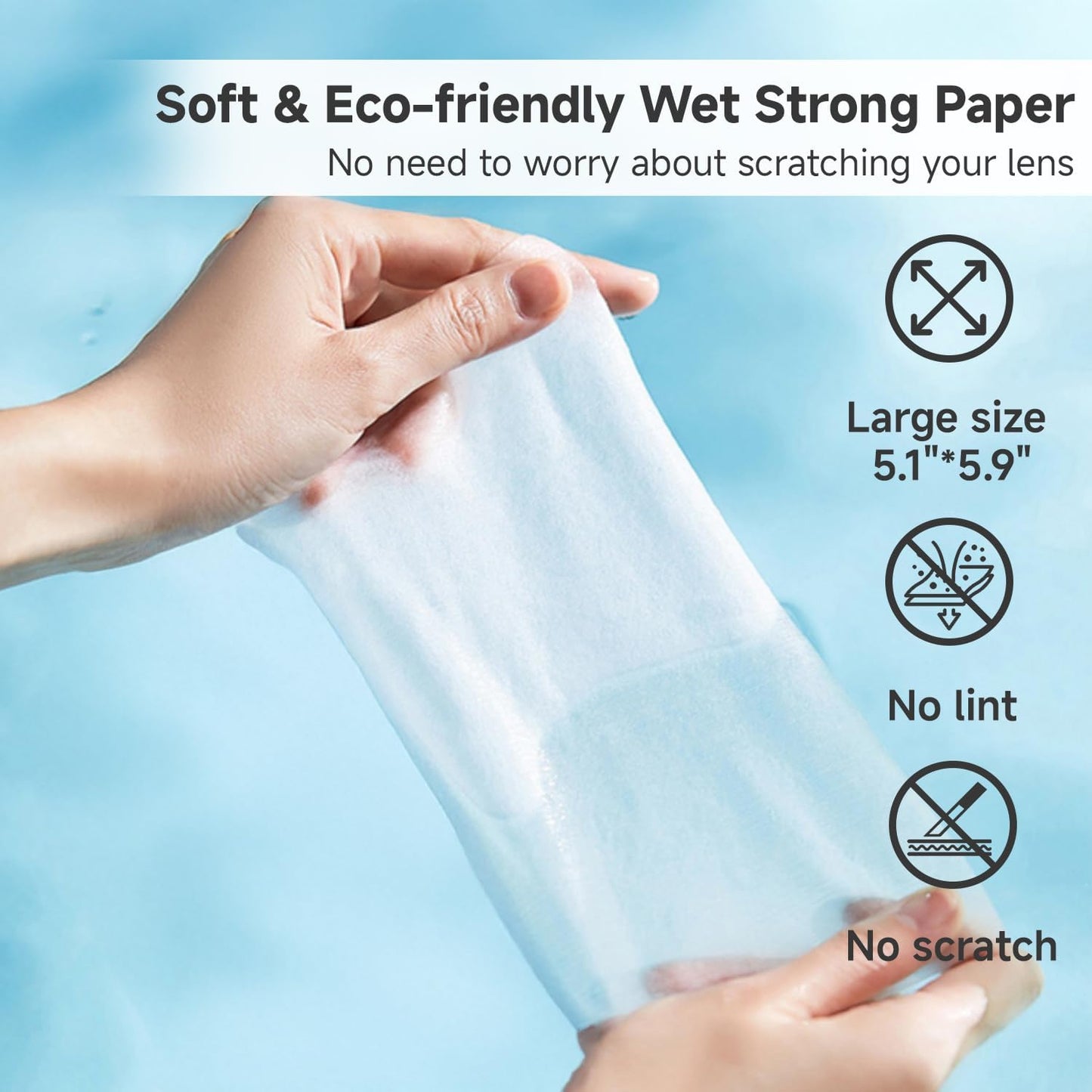 Anti Fog Lens Wipes for Eyeglasses Lulumonster, [150 Pre-Moistened Individually Wrapped Wipes] [Non-Scratching & Non-Streaking] Cleaner Wipes for Glasses, Sunglass, Phone Screen Camera Lens, Goggles