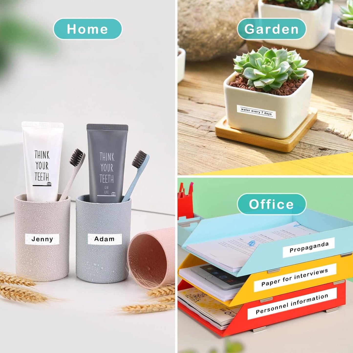 3Pack Label Maker Tape Compatible with Brother PTouch TZe-231 Tape, ½” 0.47”x 26.2 ft Laminated Black on White, for PT-D210, PT-H110, PT-D220, PT-D410, PT-D600