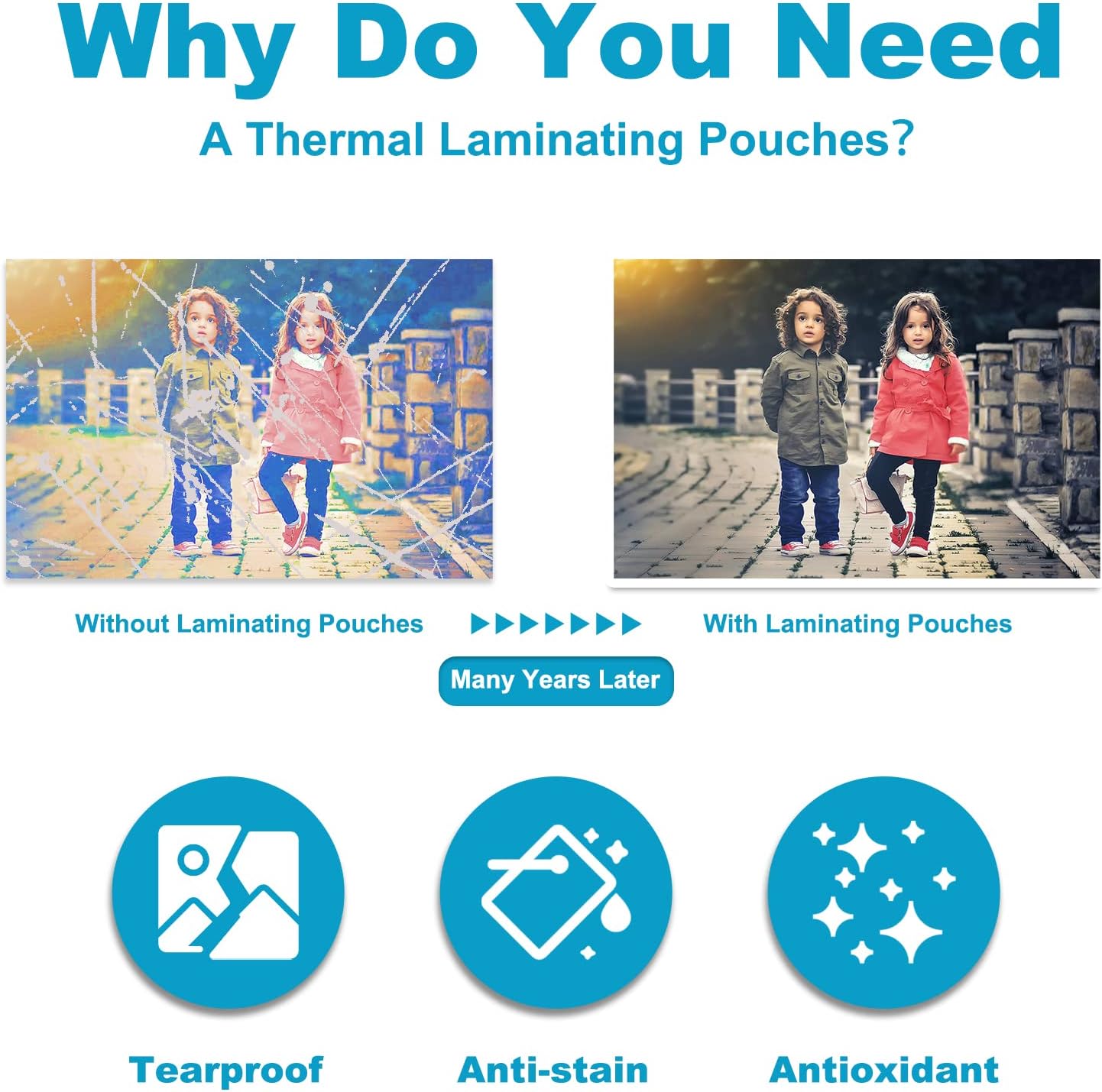 5 Mil Laminating Sheets, Holds 8.5 x 11 Inch Sheets 100 Pack, Thermal Laminating Pouches for Laminator, 9 X 11.5-inches/Letter Size Thermal Laminating Paper, Round Corner