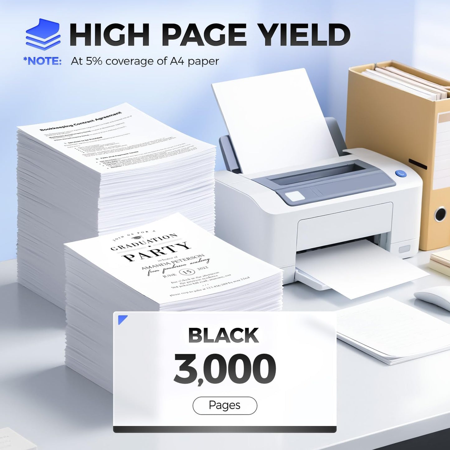 B231000 Toner Cartridge with chip High Yield Black Replacement for Lexmark B231000 Toner Compatible for Lexmark B2338 B2442 B2546 B2650 MB2338 MB2442 MB2546 MB2650 Laser Printer Ink dw dn adw adwe ade