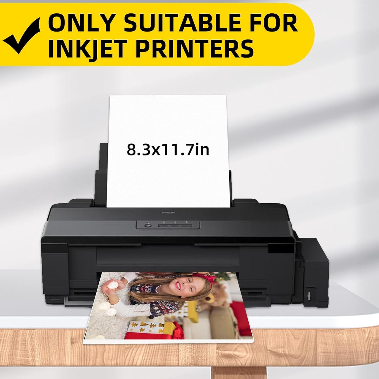 DIYMAG Printable Magnetic Sheets, 8.3" x 11.7" 8Pcs Flexible Magnet Sheet Matte Paper for Inkjet Printer, Photo Magnetics for DIY Crafts