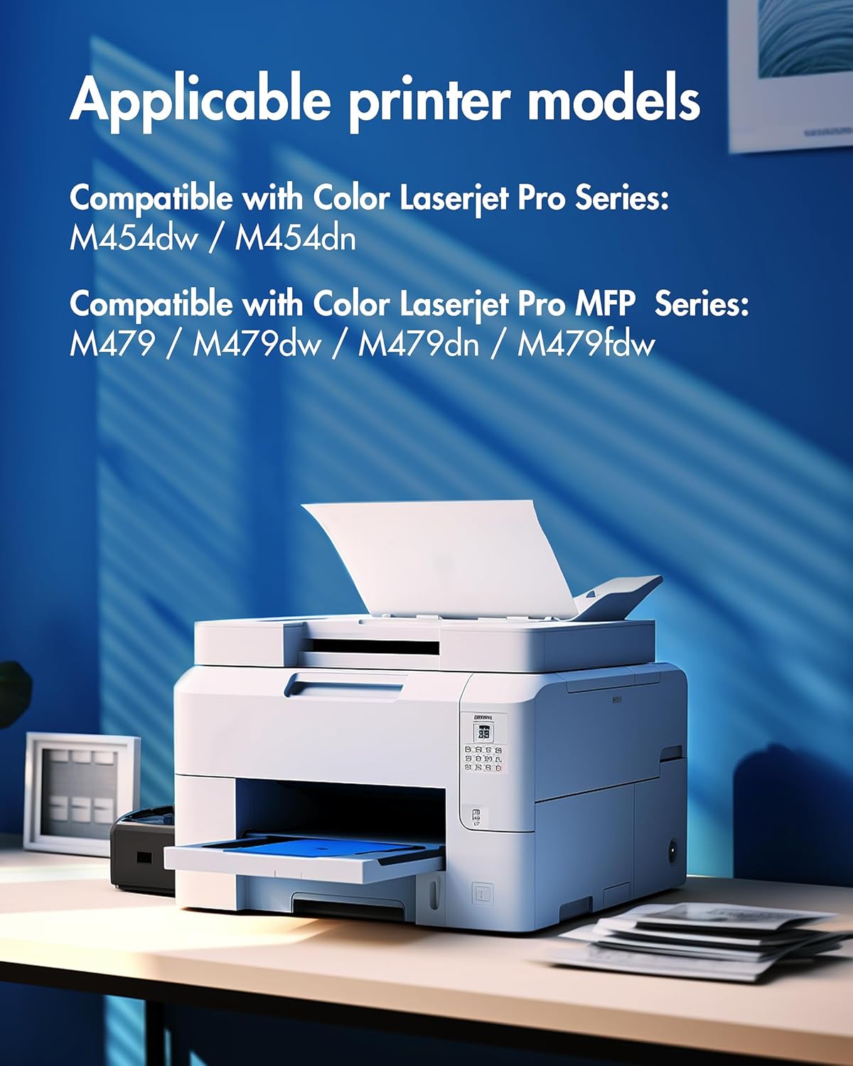 414X Toner Cartridges 4 Pack High Yield (with Chip) Compatible Replacement for HP 414X 414A for HP Color Laserj Pro MFP M479fdw M479fdn M454dw M454dn M479dw Printer | W2020X W2021X W2022X W2023X