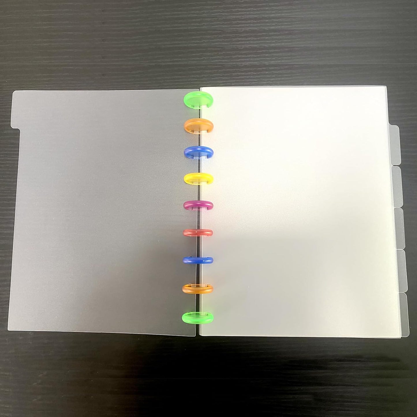 18 Pcs Blank Binder Planner Dividers for Discbound Notebooks, 7 x 9.25 in Binder Index Dividers Discbound Notebook Dividers for 9-Discs Classic Happy Planners(3 Sets,18 Sheets in Total)