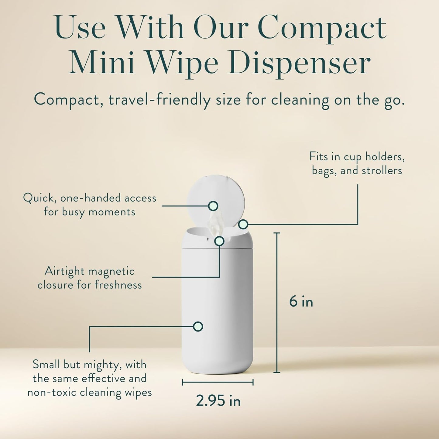 Biom Biodegradable Hand Sanitizing Mini Wipes 8-Pack Refill Kit - Kid-Safe | Plant-Based Hand Wipes for Home & Travel | Natural, Non-Toxic Wet Wipe with Aloe for Soft Skin | Eucalyptus Chill