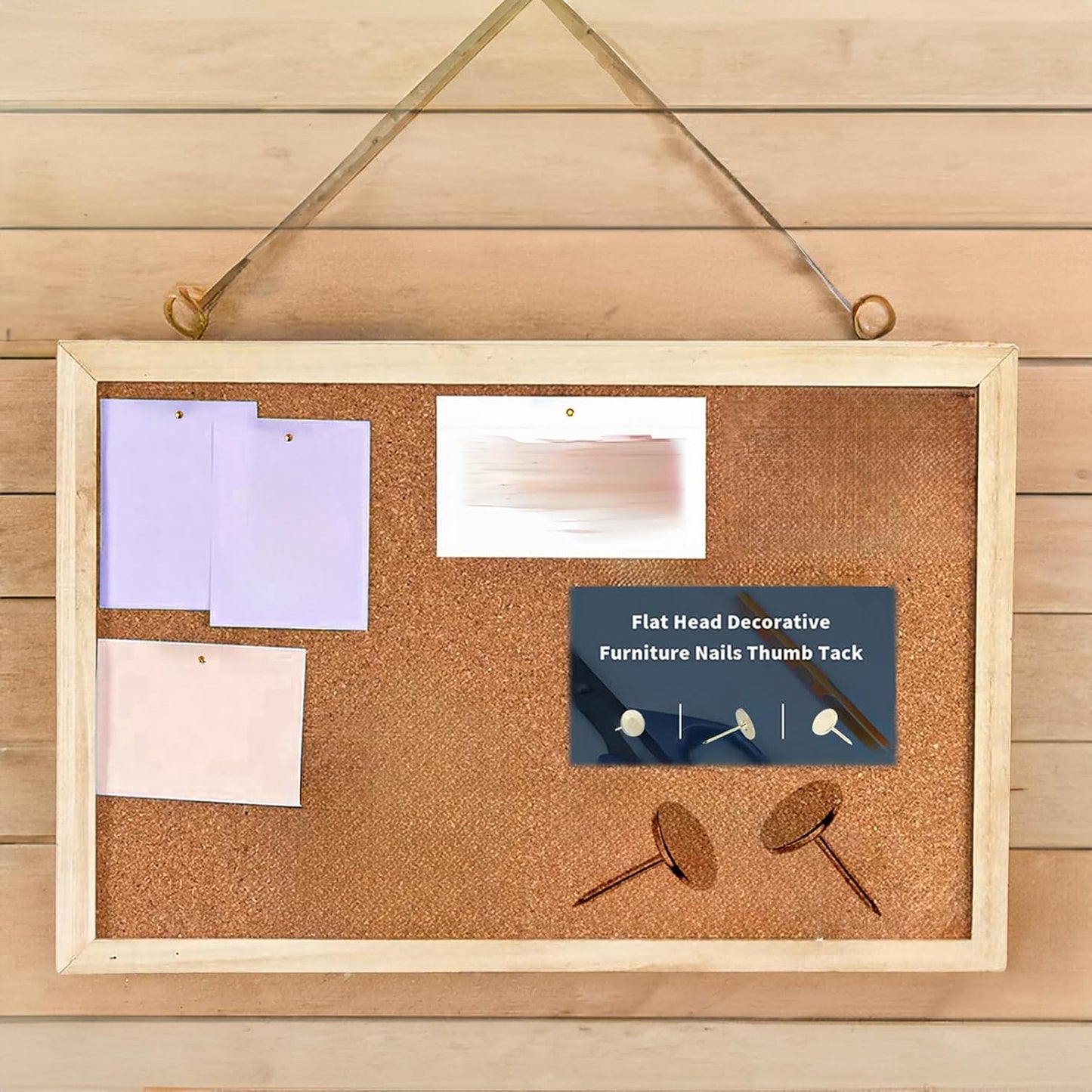 Golden Thumb Tacks, Multipurpose Upholstery Nails, Decorative Nail Heads, and Wall Tacks for Secure Fixing & DIY Projects, 100Pcs