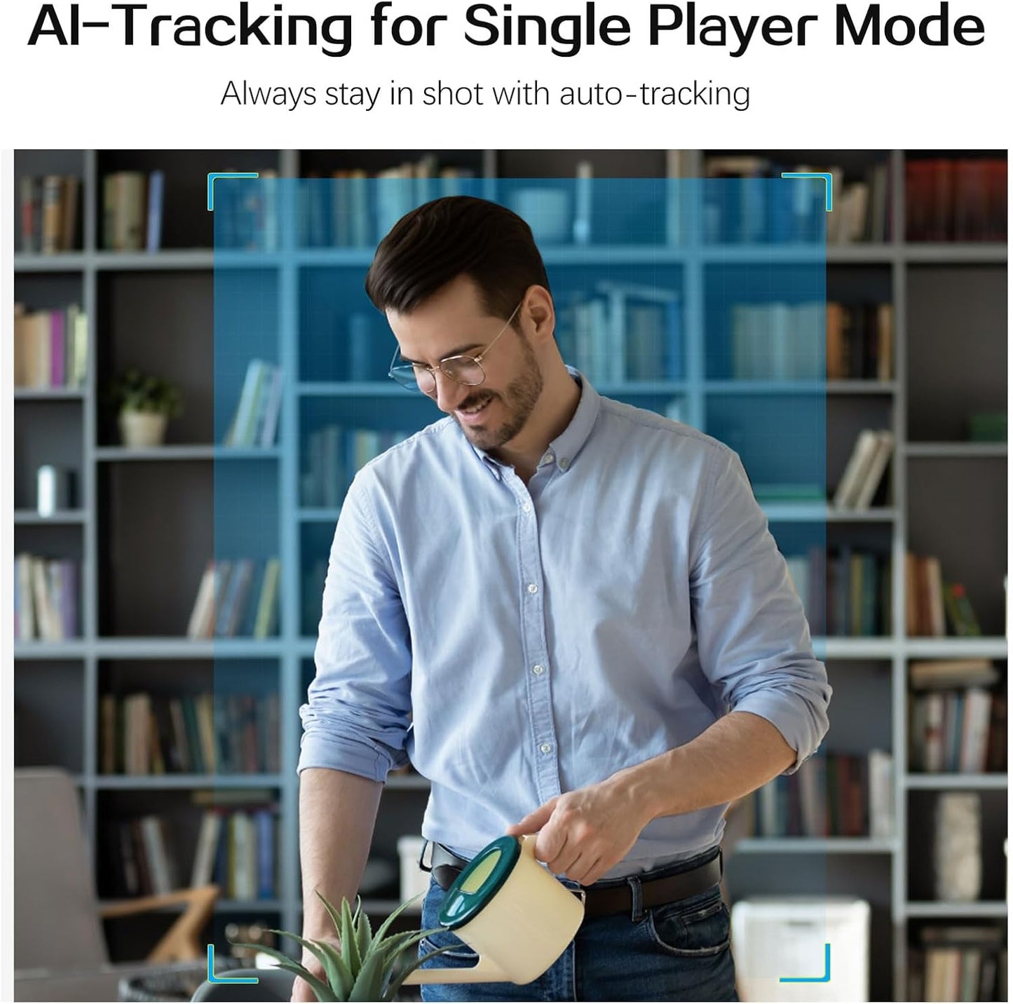 Angetube AI Webcam for PC - 1080p/2K@60FPS HD Web Camera with Remote Control, 8X Digital Zoom Webcam, Privacy Cover, TOF Auto Focus, HDR, USB 3.0 Web Cam Work with Zoom, Skype,Teams, Windows,Mac