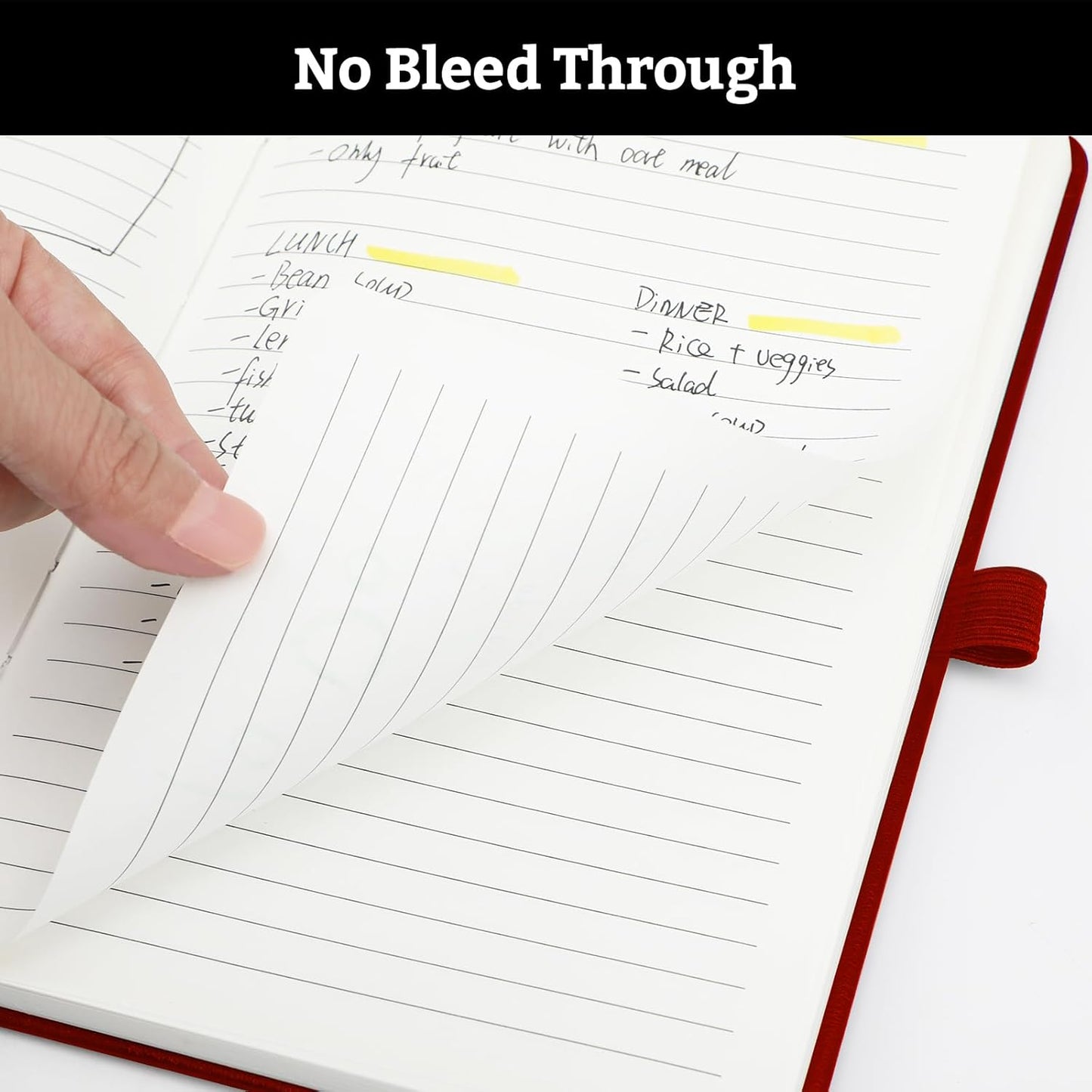 2Pack Lined Hardcover Journal Notebook, A5 192 Pages 100Gsm Thick Paper College Ruled for School,Note Taking,Work,Diary，5.7"*8.3",Burgundy