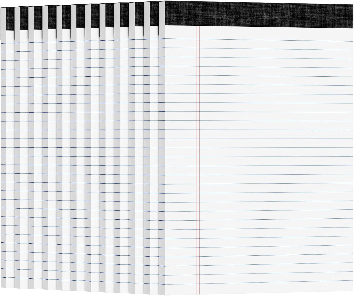 12pcs Legal Pads 8.5 x 11, Notepads 8.5 x 11 College Ruled Notebook, Writing Pads of Paper,White Note Pads, Memo Pad Papers Perforate Legal Notepads Narrow Ruled Line,30 Sheets/Pack