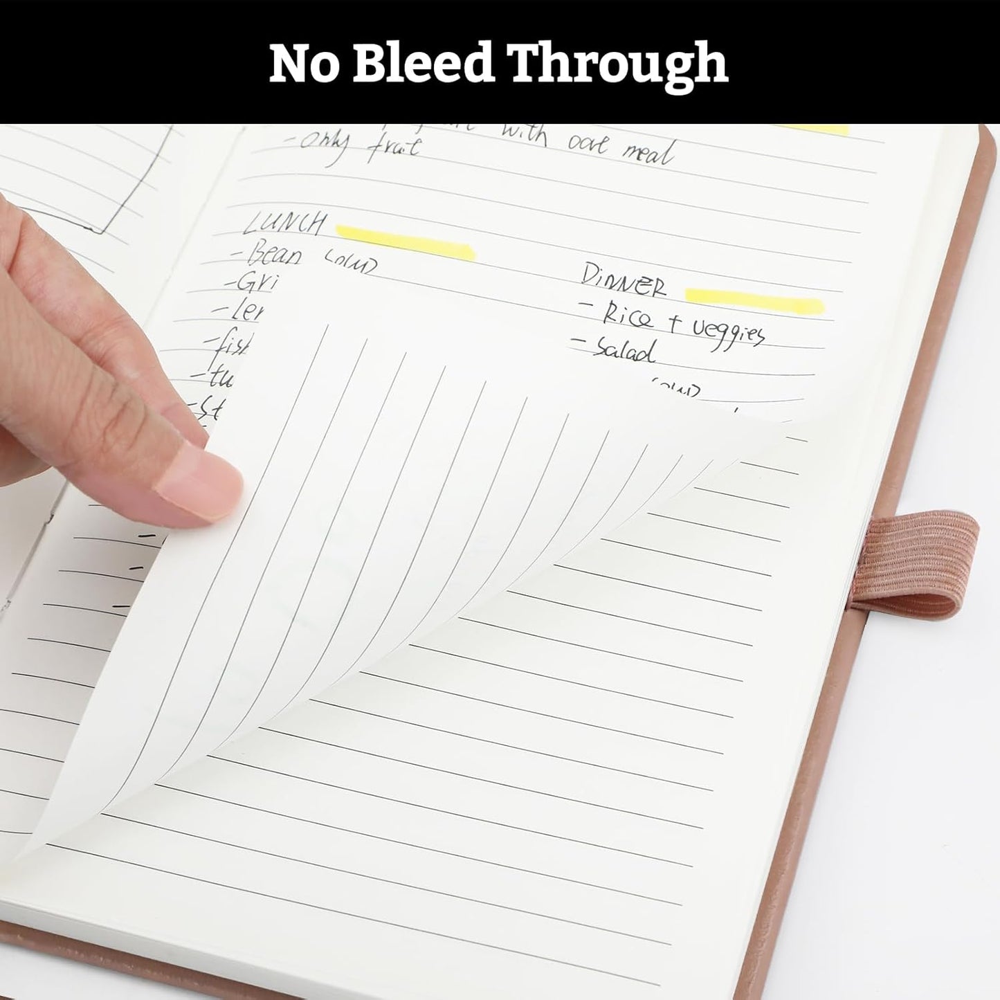 2Pack Lined Hardcover Journal Notebook, A5 192 Pages 100Gsm Thick Paper College Ruled for School,Note Taking,Work,Diary，5.7"*8.3",Blush