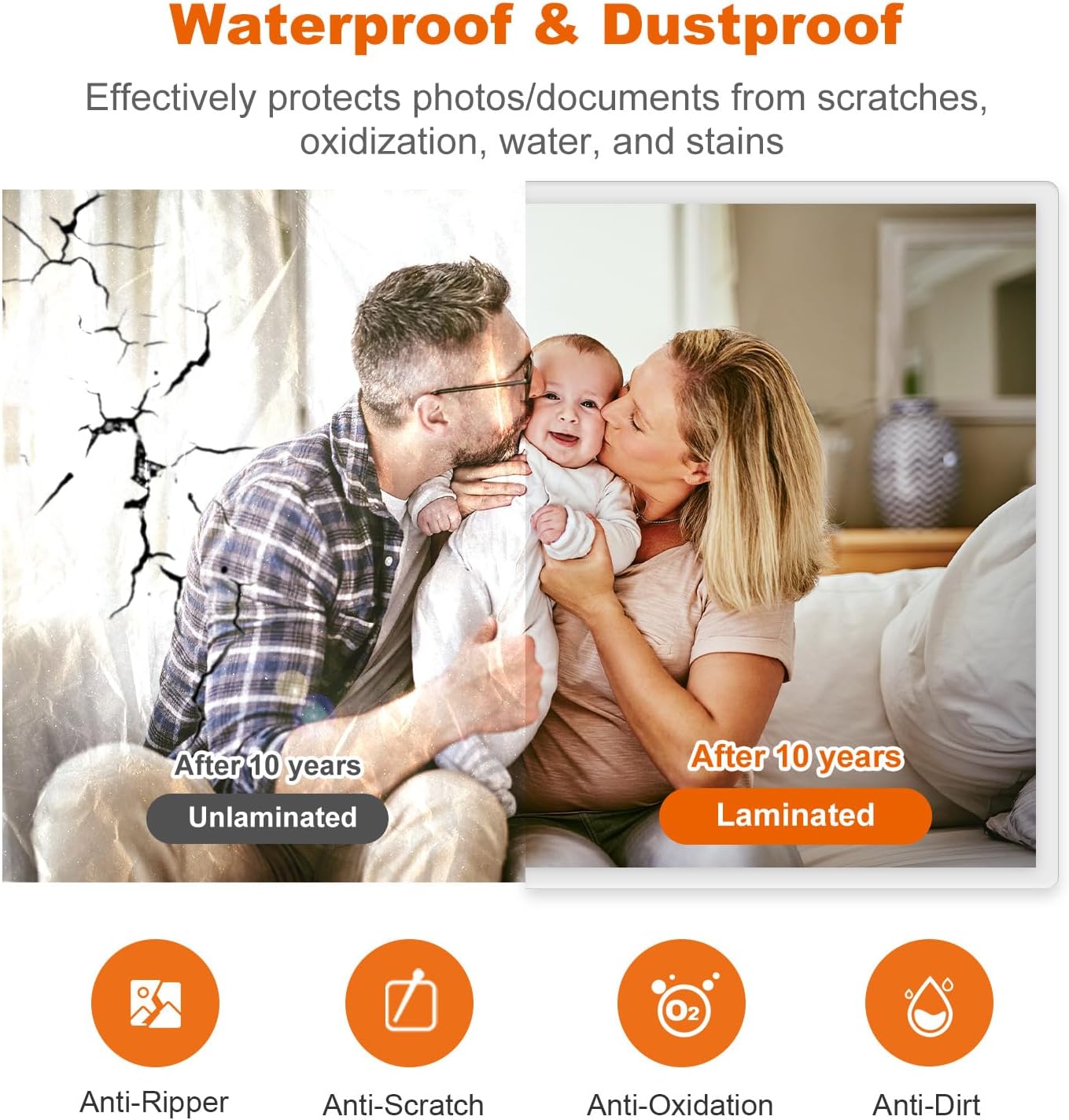 Bonsaii Laminator, 9 Inch 4 in-1 Thermal Laminator Machine Never Jam Technology with 40 Laminting Sheets, Paper Cutter, Corner Rounder for Home Office School Business