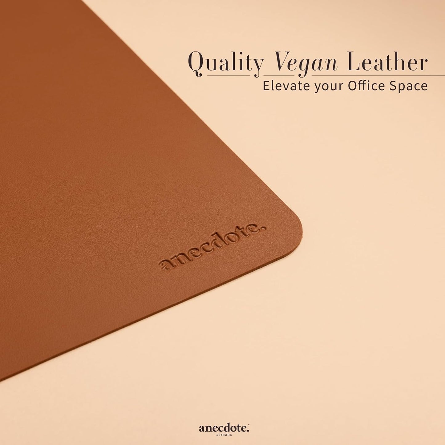 ANECDOTE Vegan Leather Desk Pad - 31.5"x17" Desk Mat for Your Office. This Quality Large Mouse Pad has Chic Elegance, Professional Look & Satisfying Touch - The Perfect Leather Mouse Pad for You!