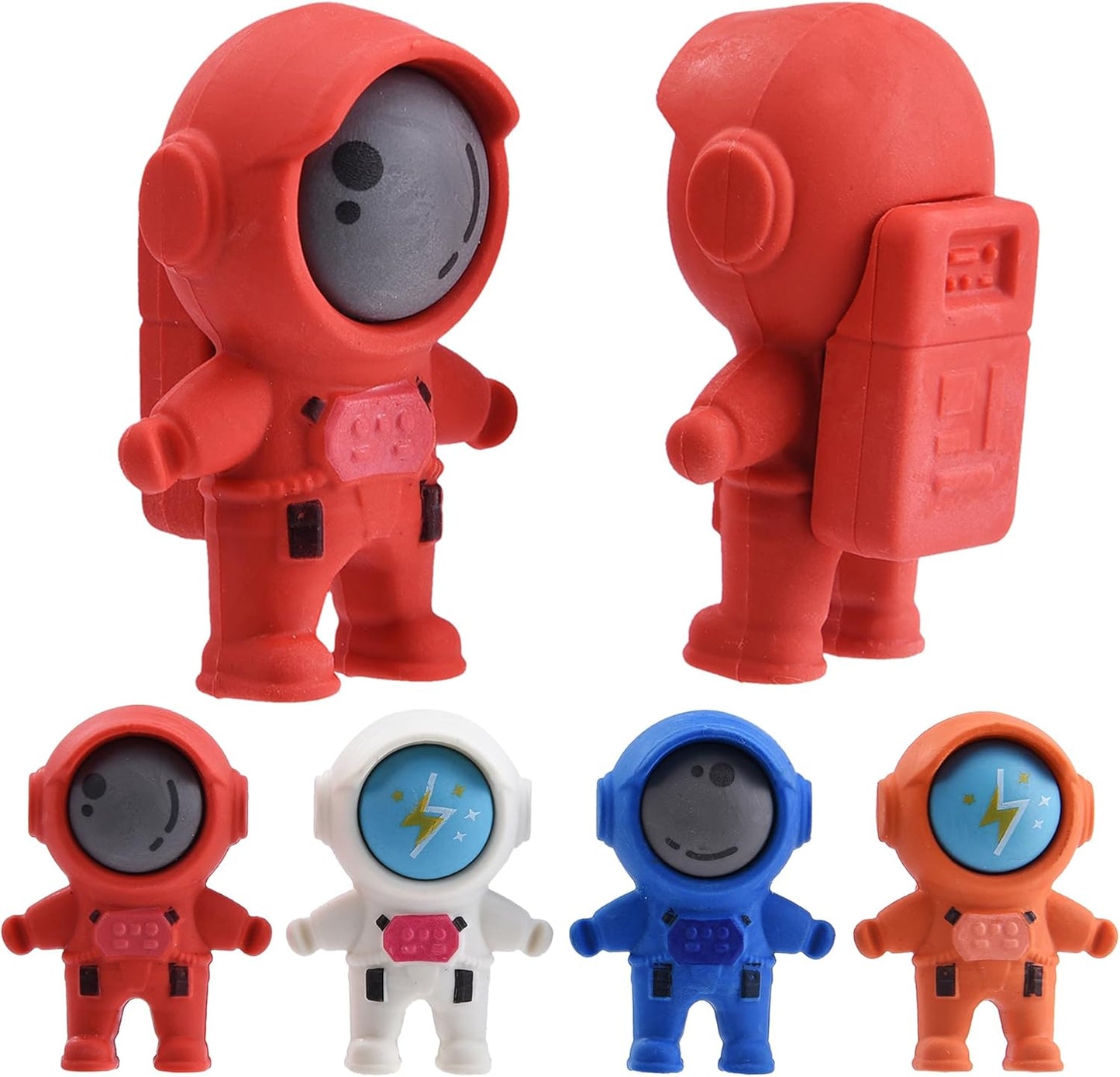 20Pcs Outer Space Themed Erasers for Kids Bulk, Kawaii Cute Spaceman Eraser for School Classroom Supplies Party Favors