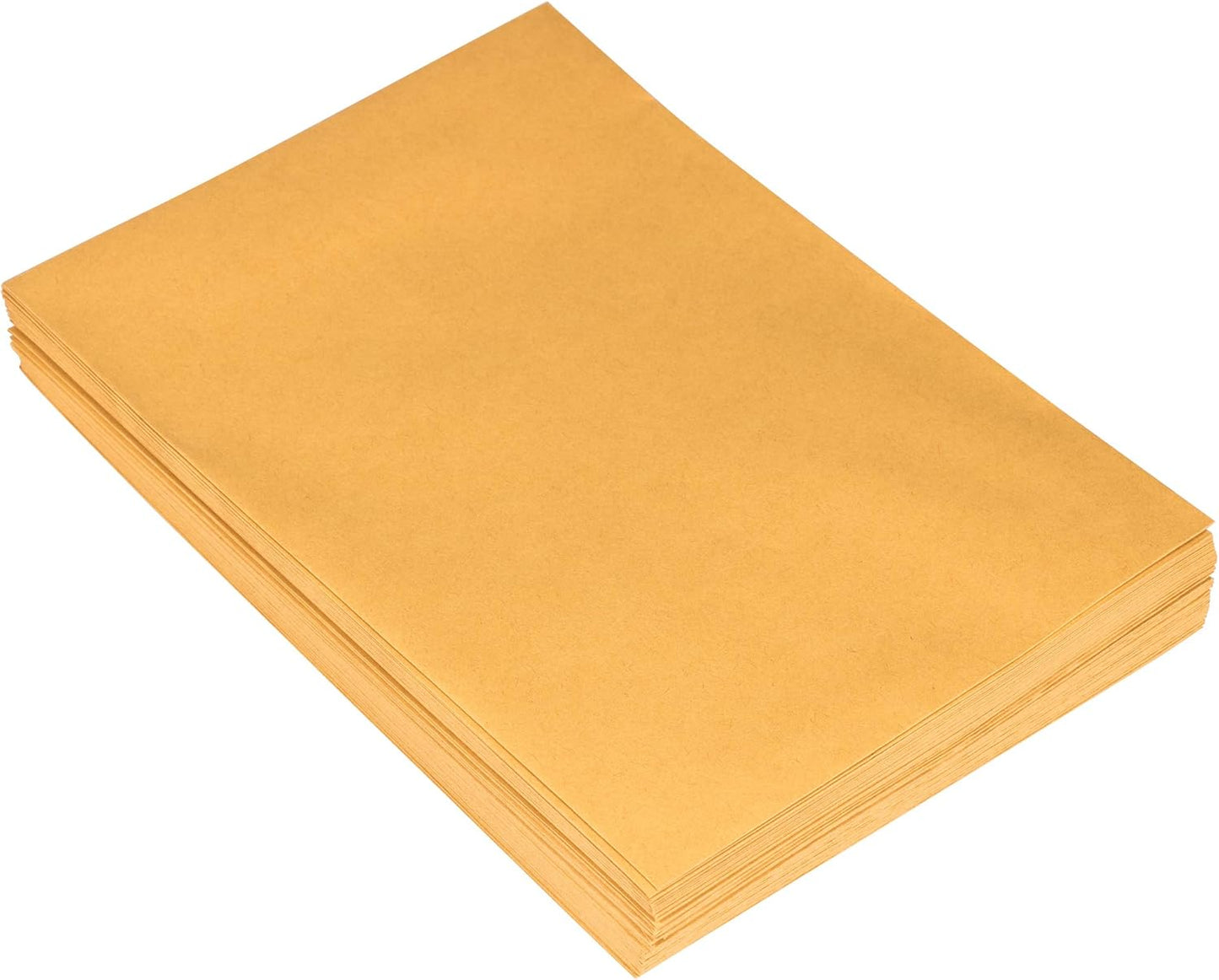 JAM PAPER 7 1/2 x 10 1/2 Open End Catalog Envelopes with Peel and Seal Closure - Brown Kraft Manila - 50/Pack