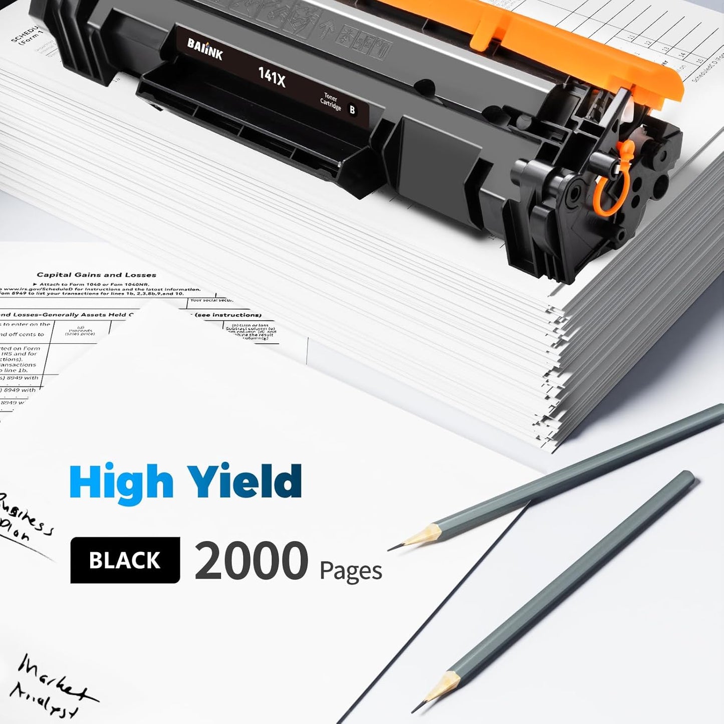 Compatible 141X Toner Cartridge 2 Black (with chip) Replacement for HP 141A W1410A 141X W1410X Black Toner Compatible with Pro M110w MFP M140w M139 (2 Black)