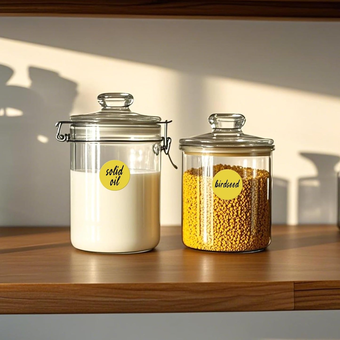 500 PCS Colored Dot Stickers 2 Inch Vinyl Yellow Circle Labels Removable Waterproof Color Coding Round Floor Sticker for Inventory School Marking Organization