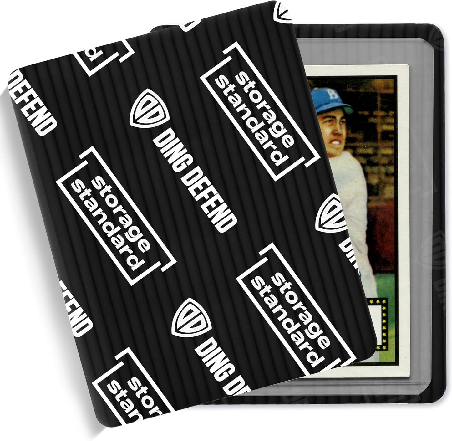 Ding Defend 510-Pack Trading Card Protector Shipping - 3.5 x 4.5 Inch Black Hobby Card Shipping Supplies w/Rounded Corners, Lightweight & Reusable for Raw Top Loaders, Semi-Rigids, Team Bags