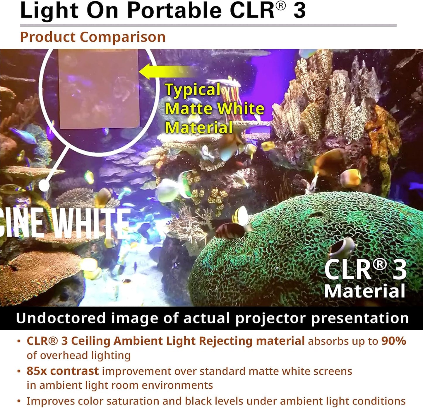 Elite Screens 55-Inch Upgraded ALR Portable Projector Screen with Tripod Stand, Height Adjustable, 4:3 Screen for Ultra Short Throw Projectors, Indoor Home Theater Movie Screen – TT55V-CLR3