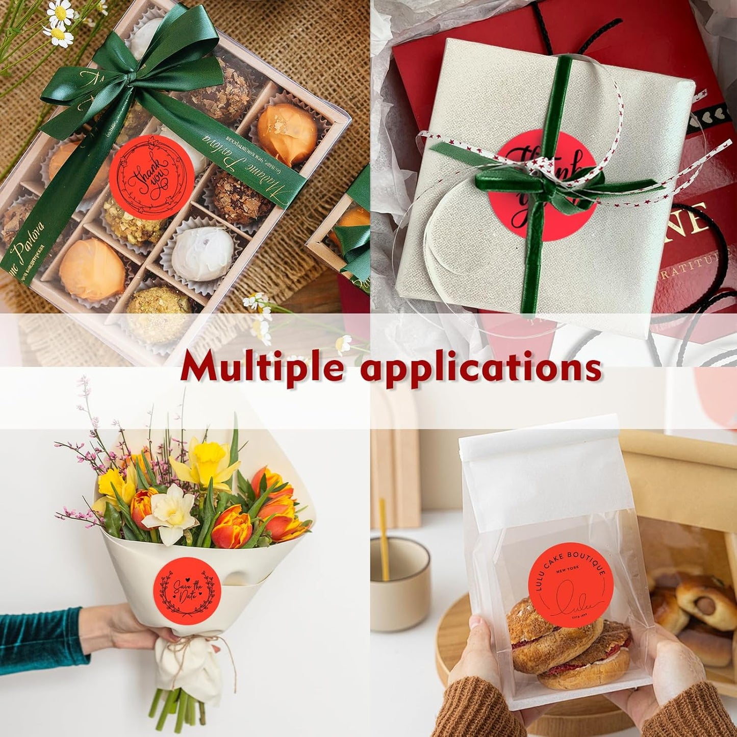 3 X 3 Inch Color Coding Dot Labels Circle Thermal Printable Waterproof 2000 Pcs Round Stickers Adhesive Writable for Office, Home, Garage, DIY Sticker, Barcodes, Name Tag, Fluorescent Red