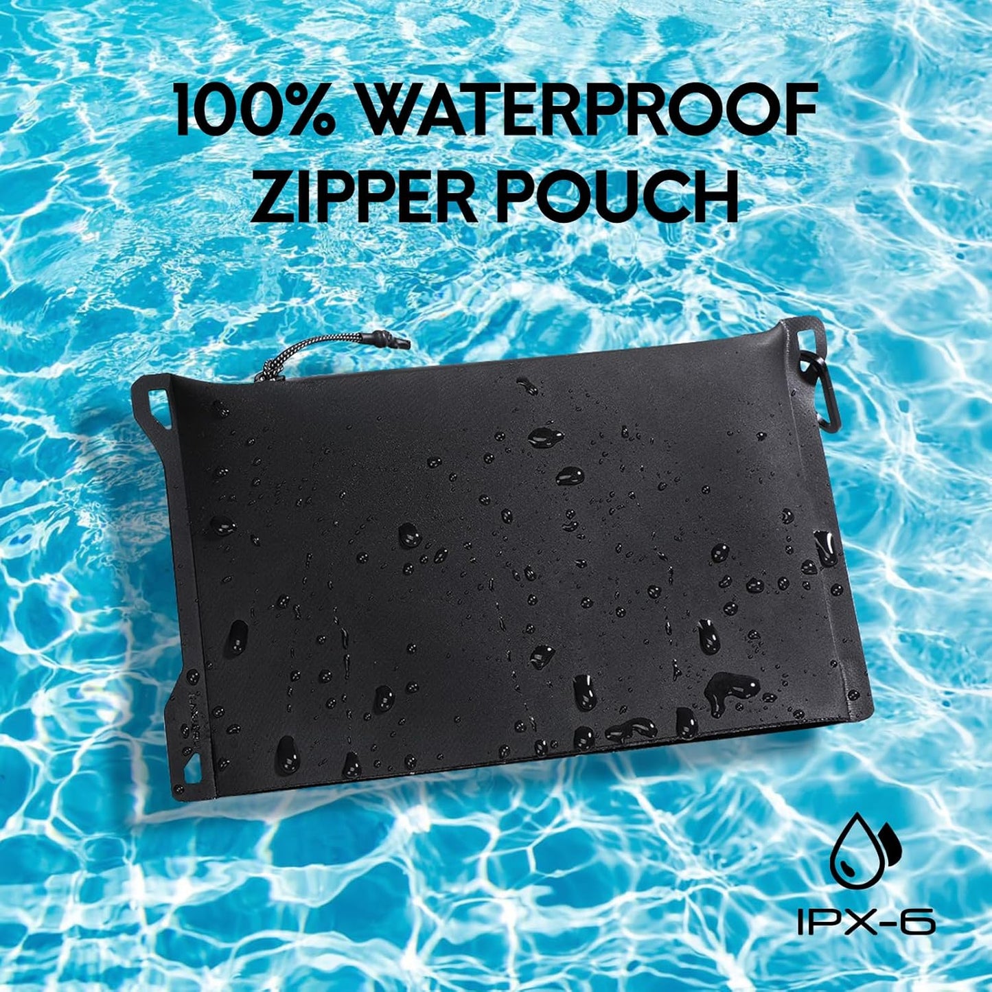 Haimont Waterproof Pouch, Small Waterproof Dry Bag with Upgrade Zipper for Travel Boating Kayaking Hiking Document Organizer