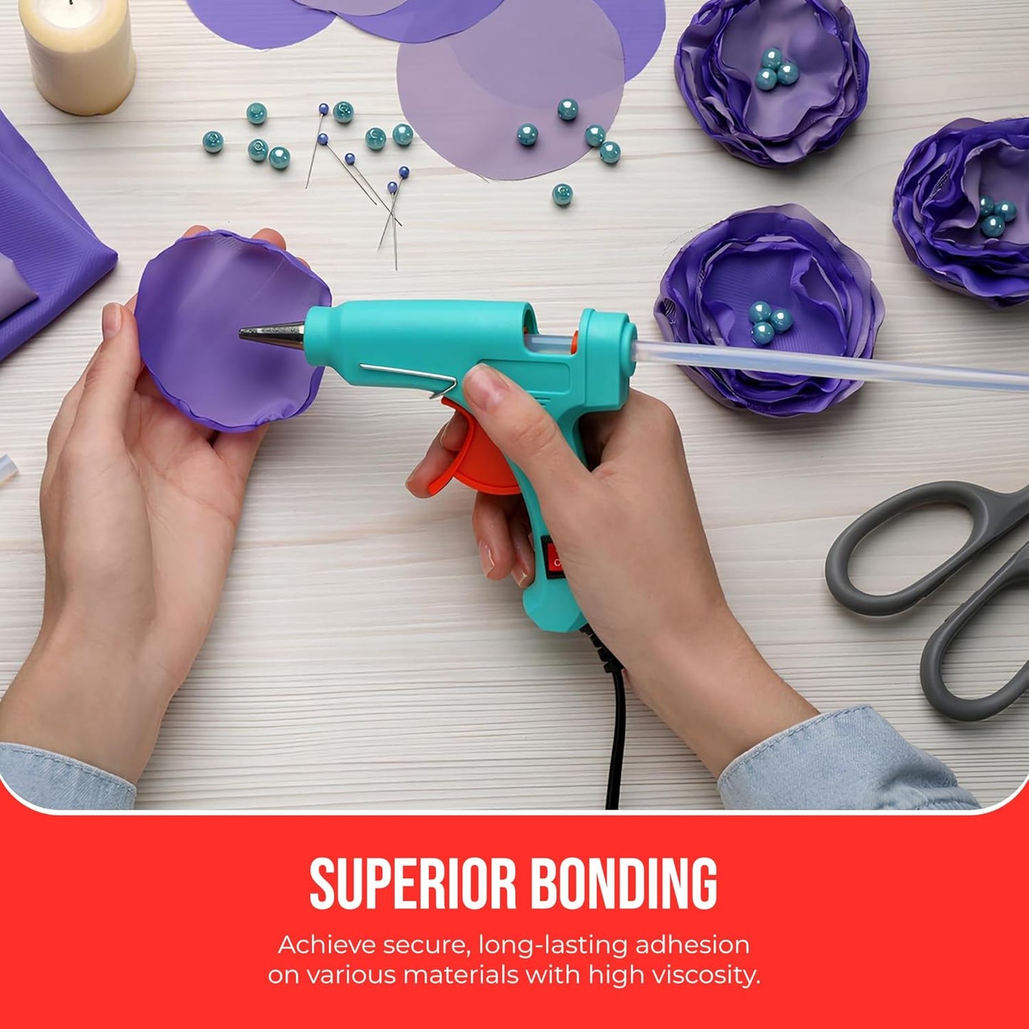 GlueSticksDirect Mini Size Hot Melt Glue Sticks for Glue Gun - Bulk 4in Army Green Glue Sticks - Great for Art Craft Repairs & Compatible w/Most Glue Guns - 5/16" X 4" (24 Sticks) - Made in USA