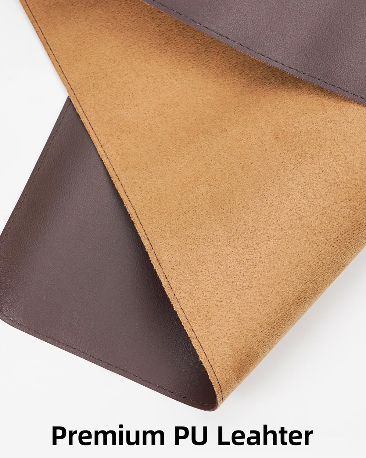 Desk Pad Mat - Leather Desk Pad Protector for Office and Home - Desk Organization and Accessories - Ideal for Large Mouse Pad and Desk Mats on Top of Desks(Coffee,31.5" x 15.7")