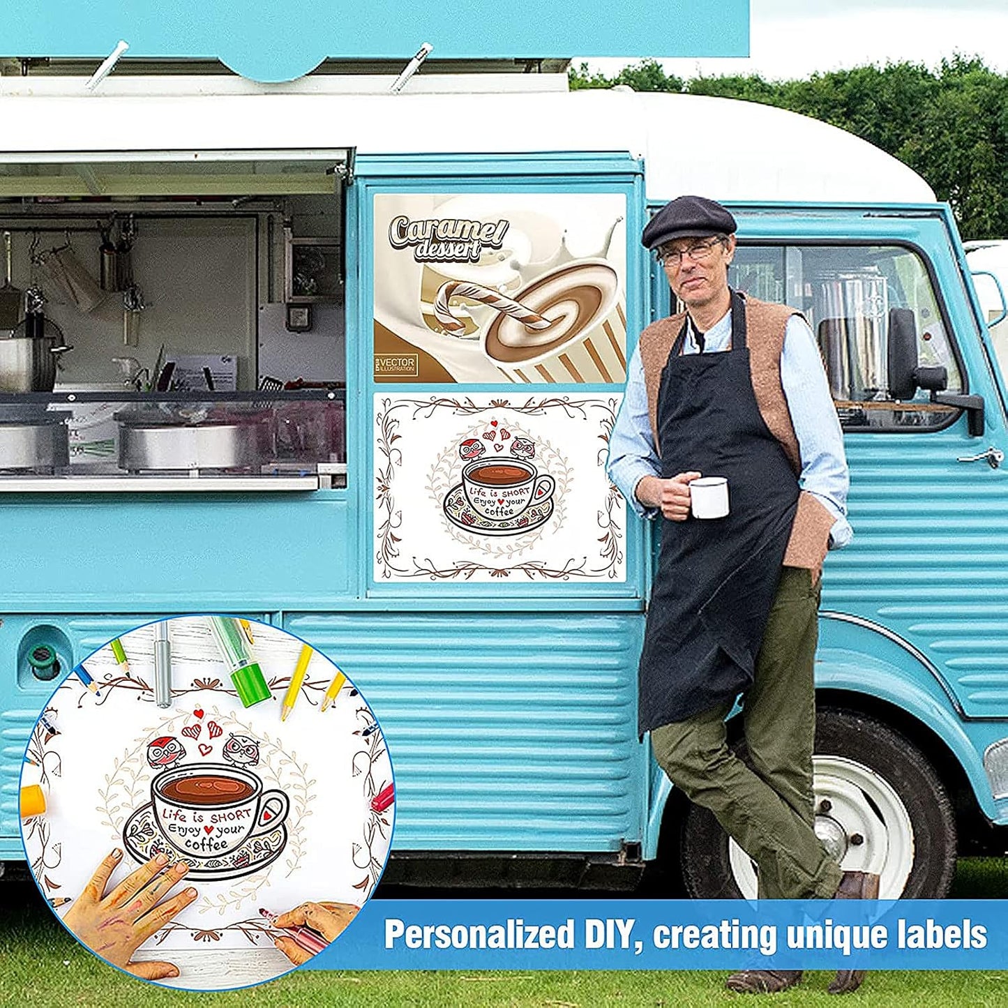 Car Magnetic Sheet, Large Blank White Magnet Sign Roll for Vehicle Doors, 11.5" x 17.5", 30 Mil Thick - Ideal for Custom Personalization Décor, Temporary Ads, Instructional & Warning Signs (1)