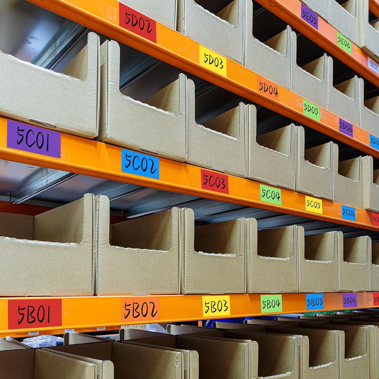 6 Pcs Dry Erase Magnetic Strips for Classroom, Rainbow Colors Magnetic Tape Roll Blank Magnets Sticky Labels Writable Flexible Magnet Sheet for Whiteboard Refrigerator (2 in X 9.8 ft)