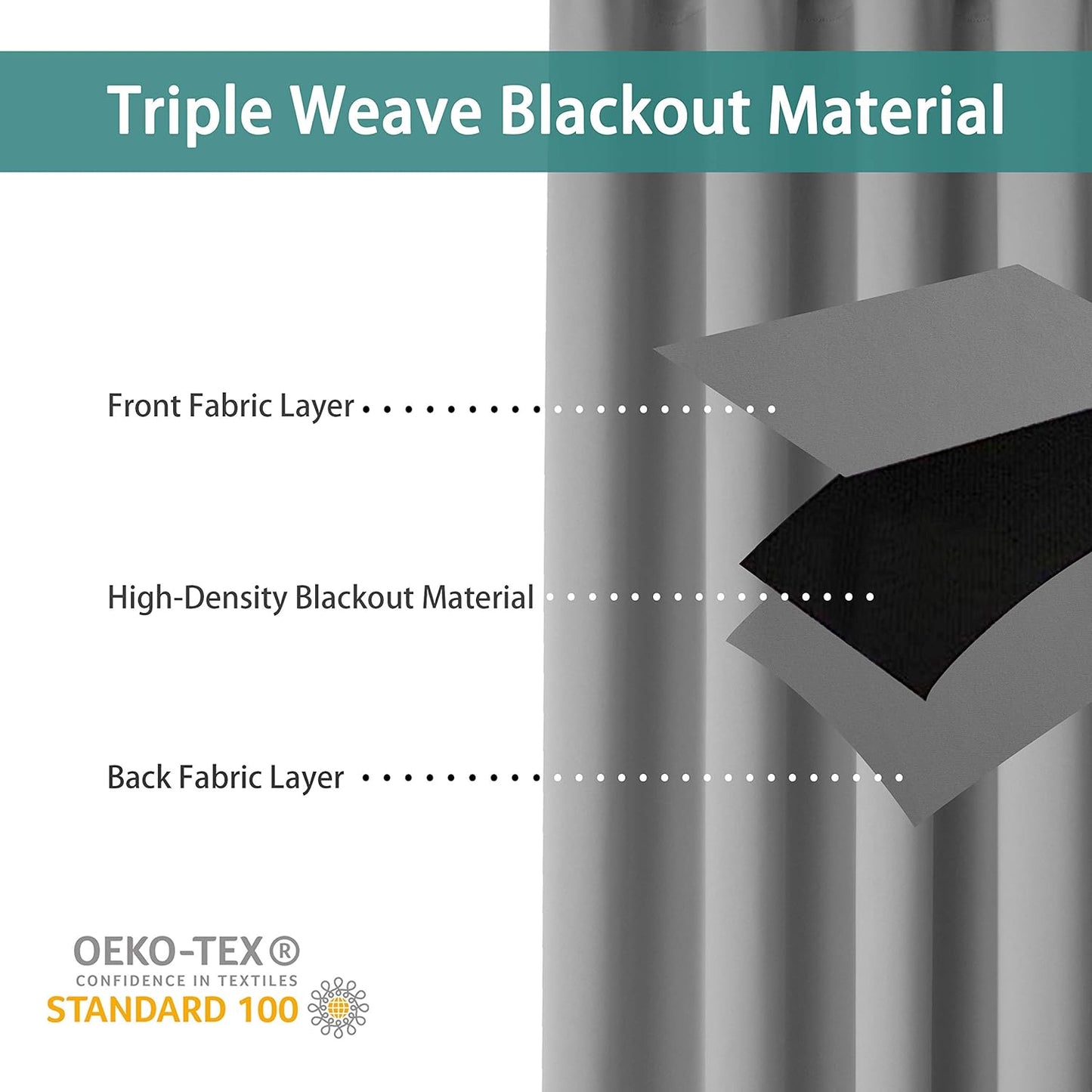 BONZER Room Divider Curtain Total Privacy Wall Extra Wide Grommet Room Darkening Curtains for Patio Sliding Glass Door, 108L x 150W Inch (9L x 12.5W ft), 1 Panel, Silver