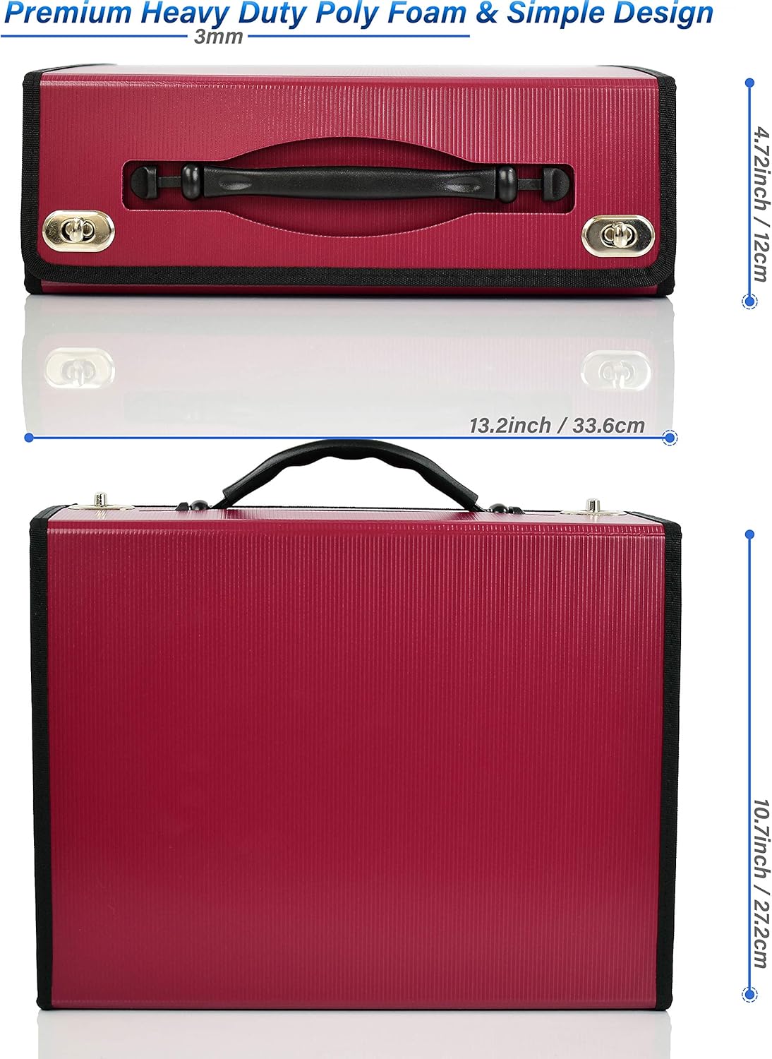 CNK Accordion File Folders with 24 Pockets Organizer for Document Paper Storage Folder Documents Expanding Binder Folio Pocket Receipt Filing Expandable Files Dividers Labels Letter Durable Handle