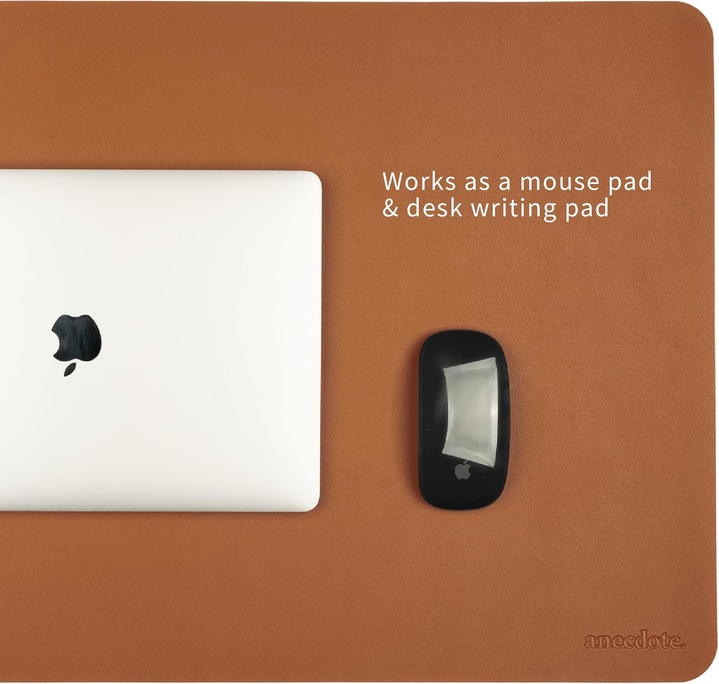 ANECDOTE Vegan Leather Desk Pad - 31.5"x17" Desk Mat for Your Office. This Quality Large Mouse Pad has Chic Elegance, Professional Look & Satisfying Touch - The Perfect Leather Mouse Pad for You!