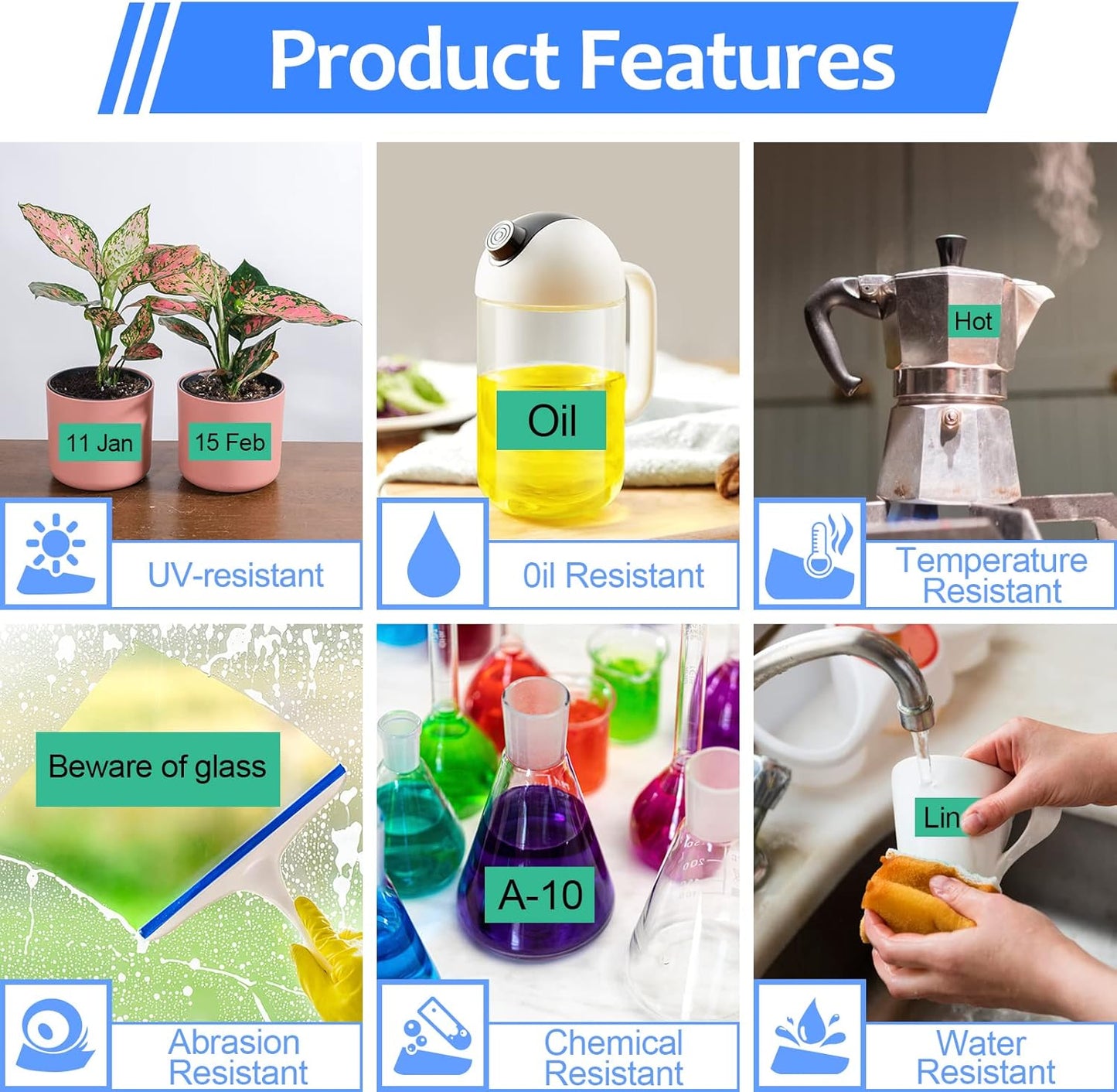 8PK Compatible for Brother P-Touch Label Maker Tape TZe-751 TZ-751 TZe751 TZ751 Black on Green 24mm 0.94 inch 1'' x 26.2ft Laminated TZe TZ Label Tape for PT-2730 PT-2730VP PT-3600 PT-7500