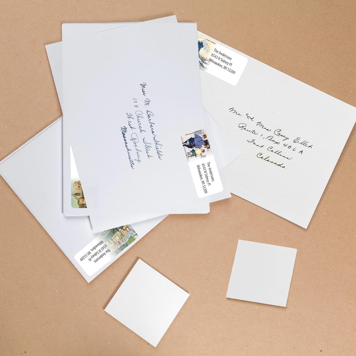 Customized Personalized Address Labels - Made in The USA by Kenco (Famous Art, 500 Labels)